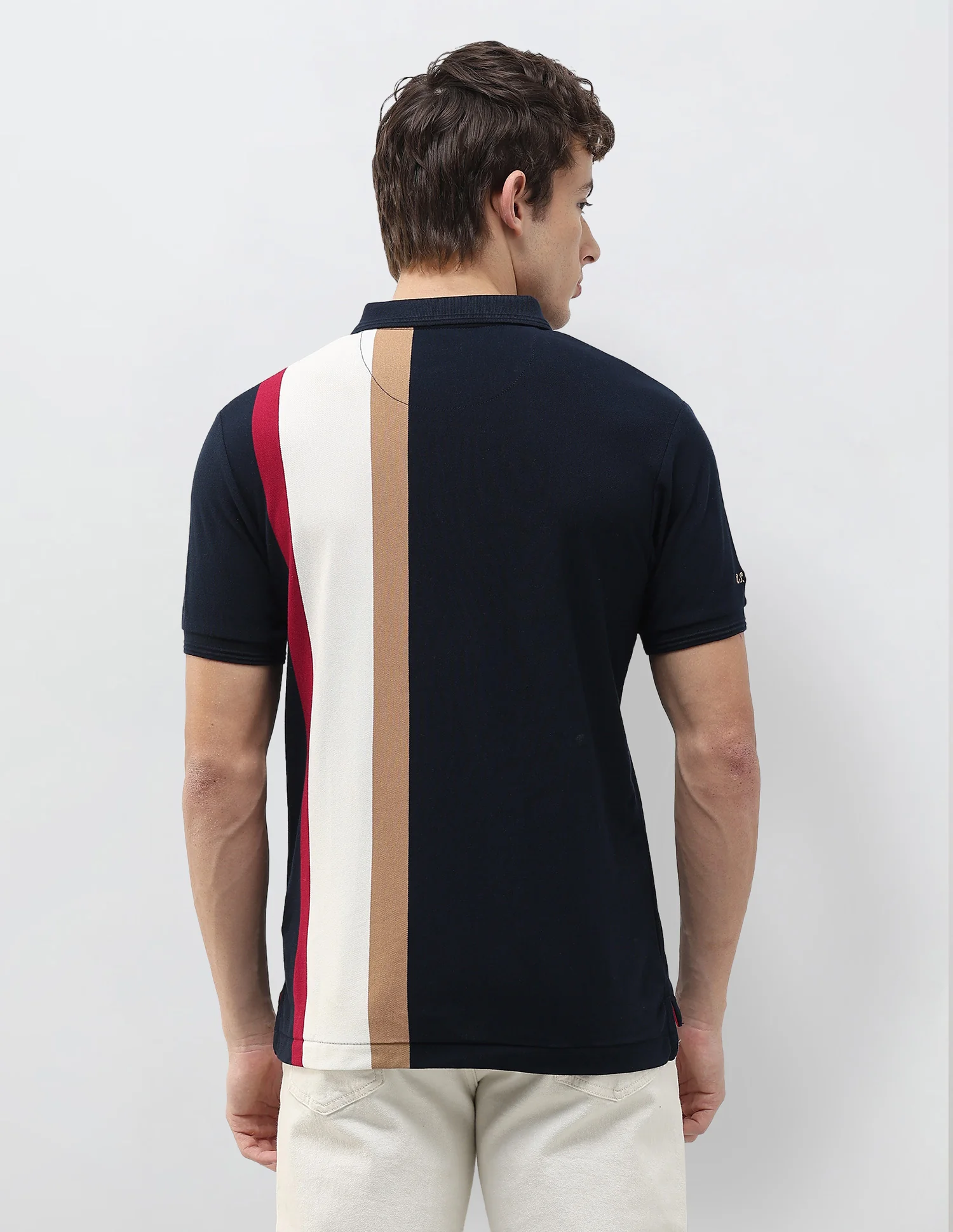 Colourblocked Slim Fit Polo Shirt - Image 5