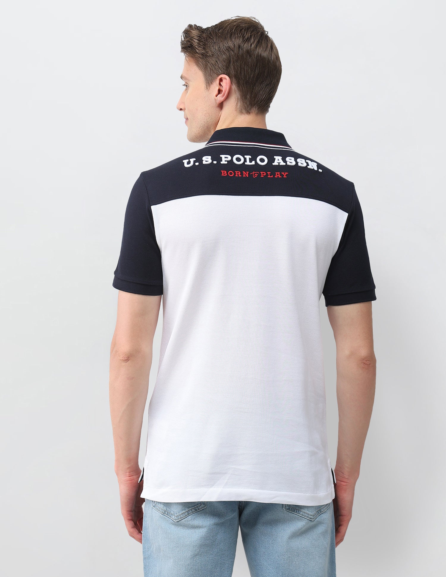 Colourblocked Slim Fit Polo Shirt - Image 5