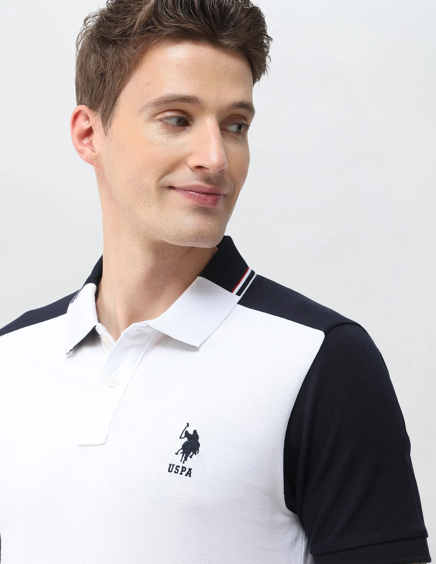 Colourblocked Slim Fit Polo Shirt - Image 7