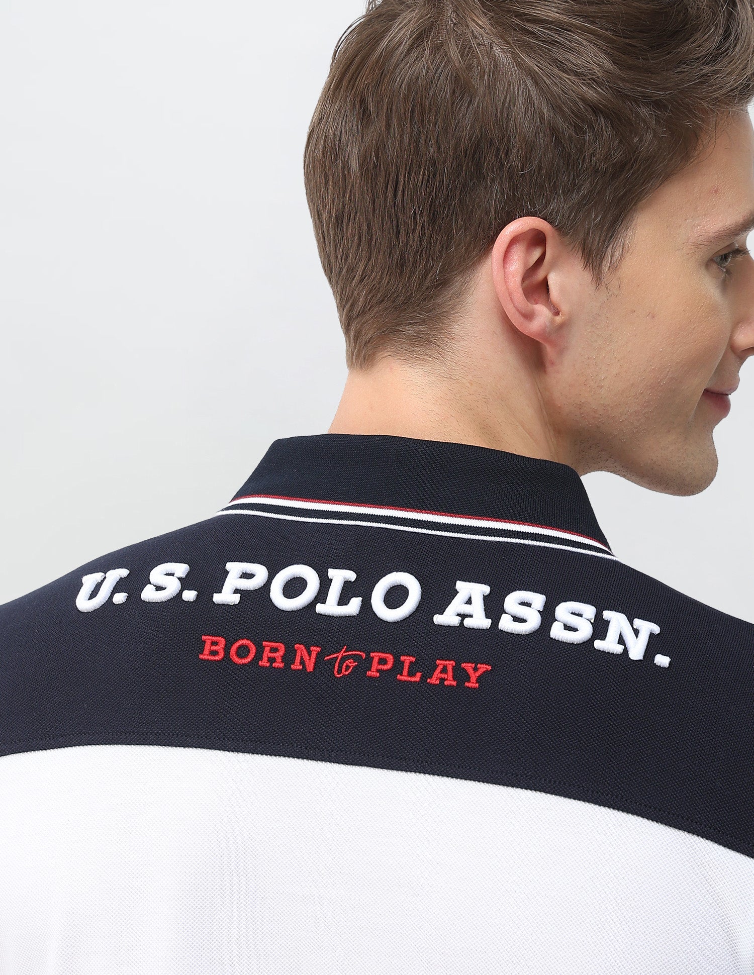 Colourblocked Slim Fit Polo Shirt - Image 8