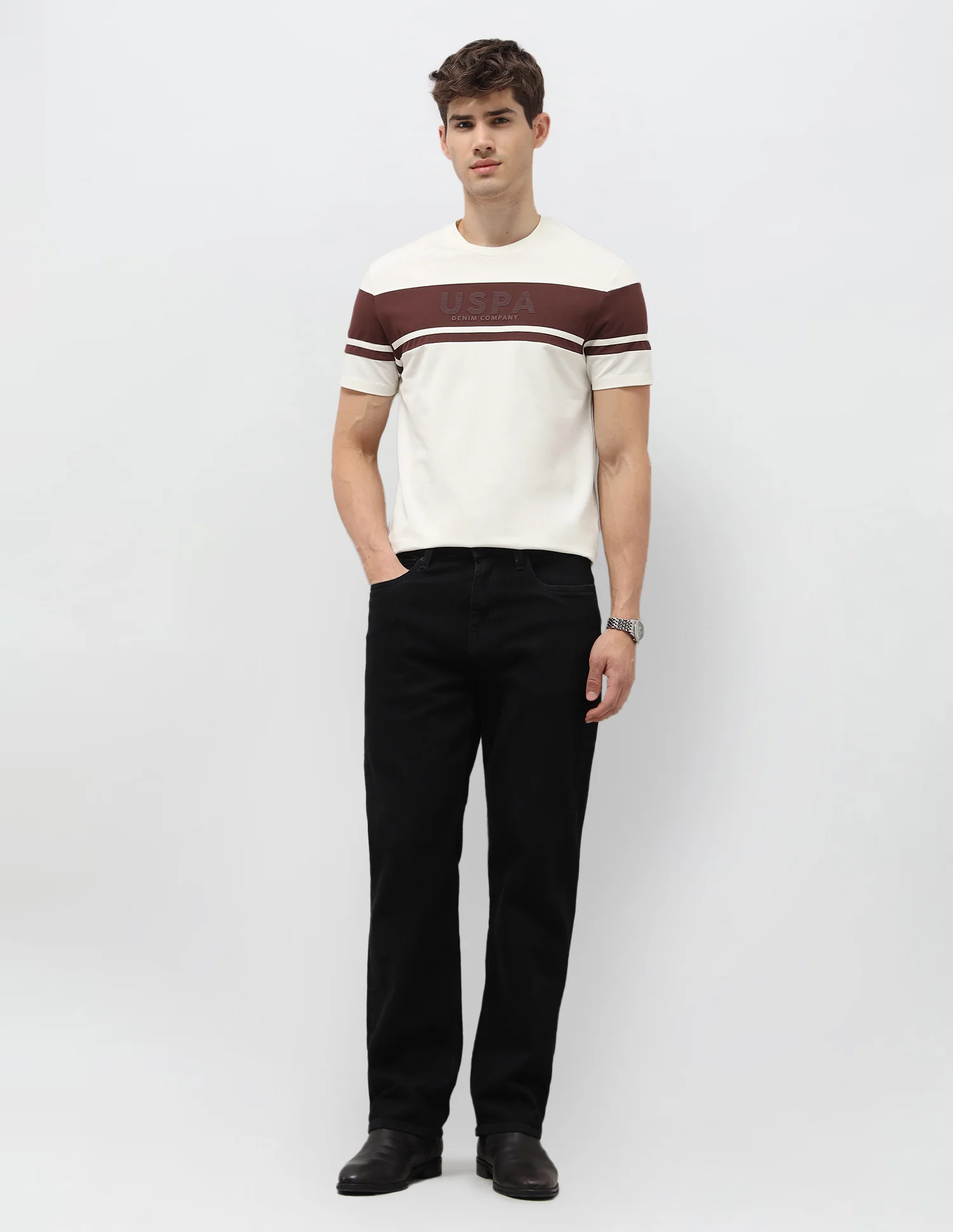 Colourblocked Slim Fit T-Shirt - Image 3