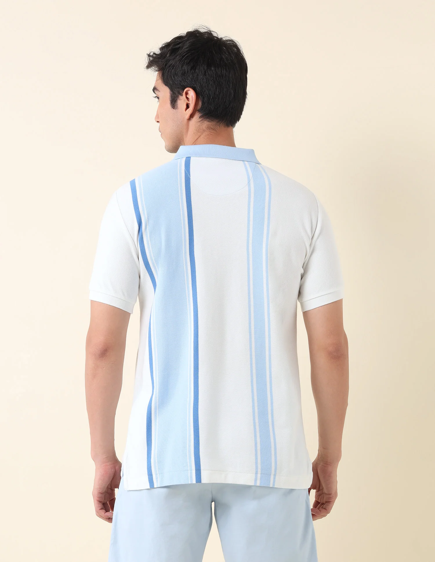 Colourblocked Summer Splash Polo Shirt - Image 7