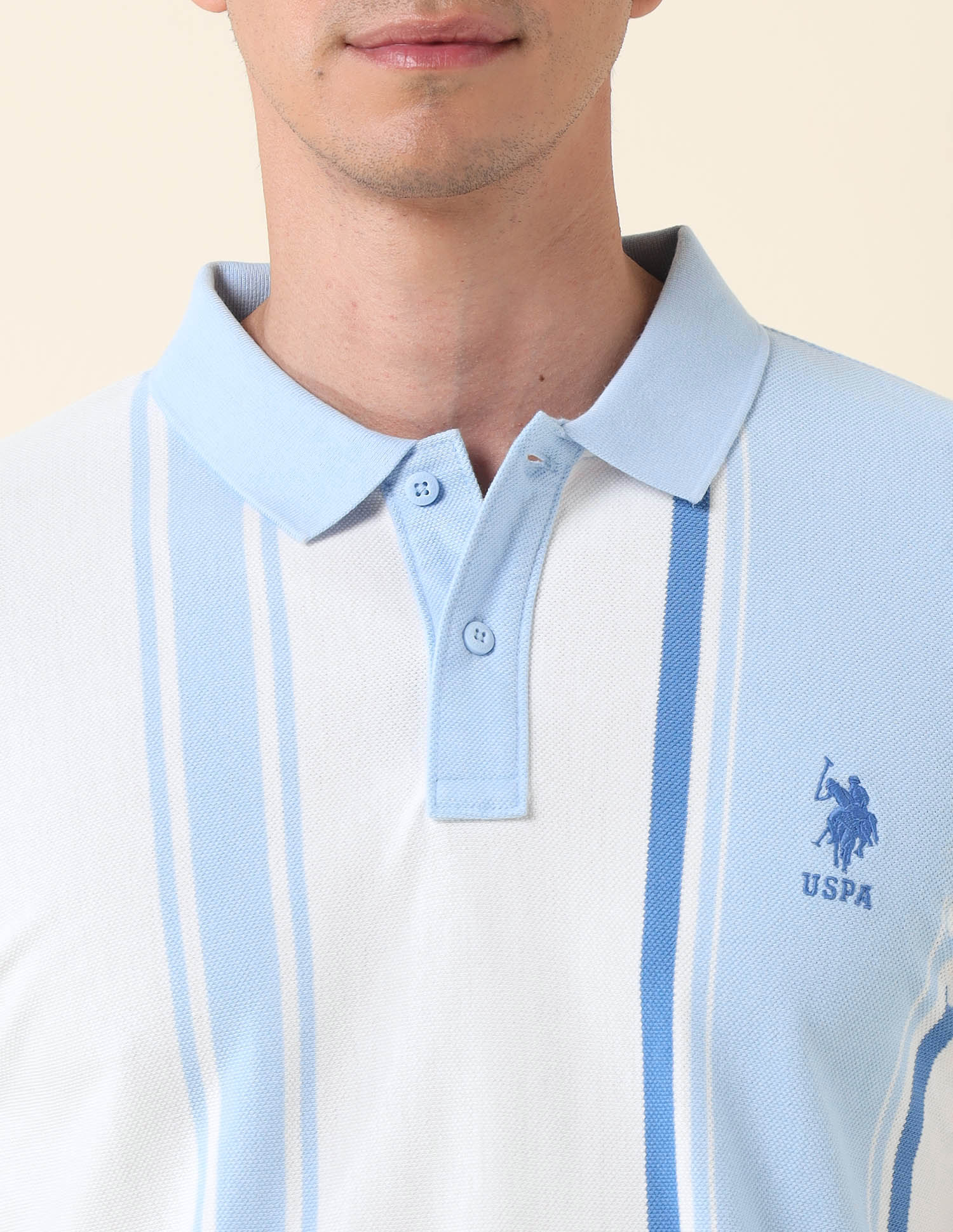 Colourblocked Summer Splash Polo Shirt - Image 9