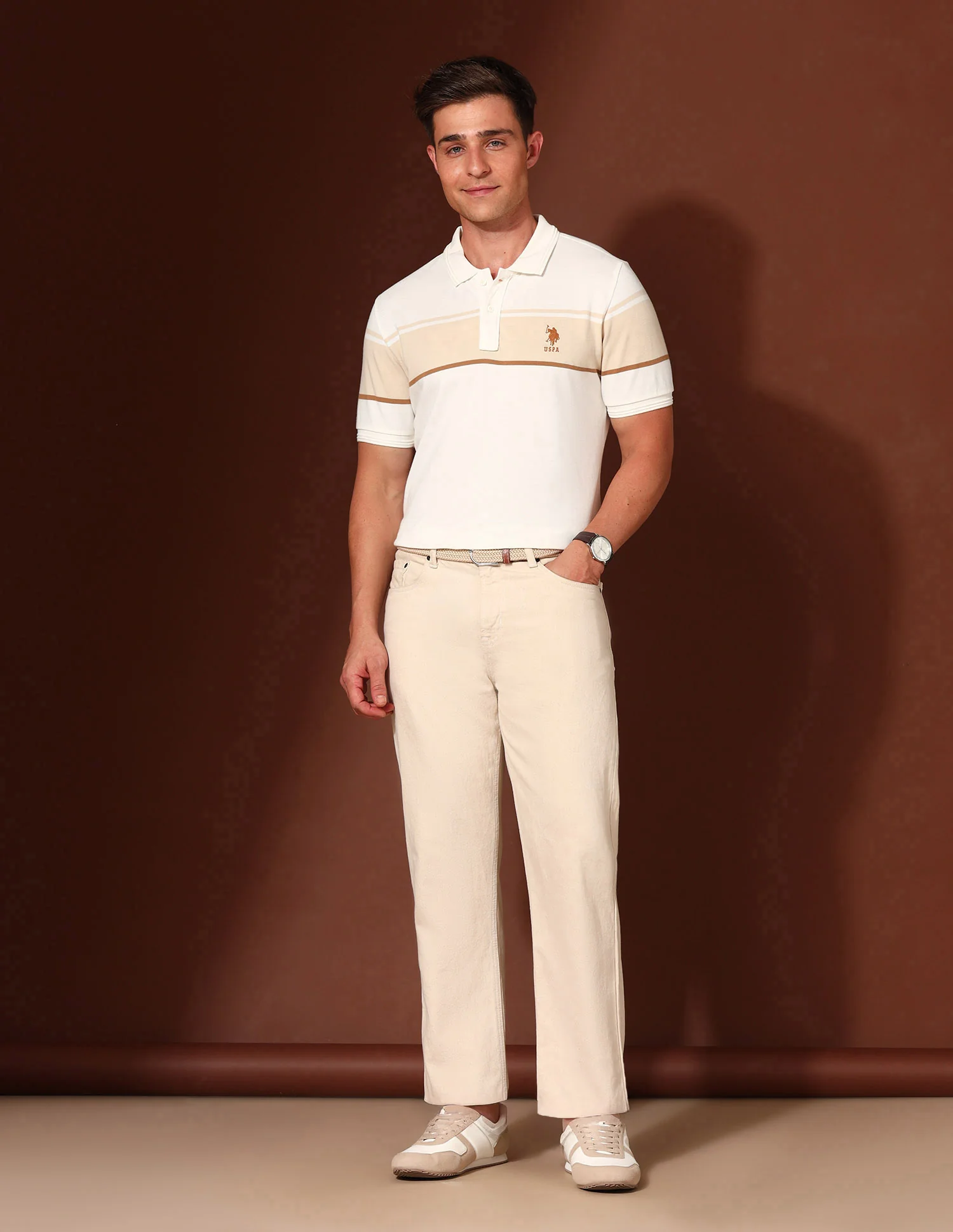 Colourblocked Working Holiday Polo Shirt - Image 3