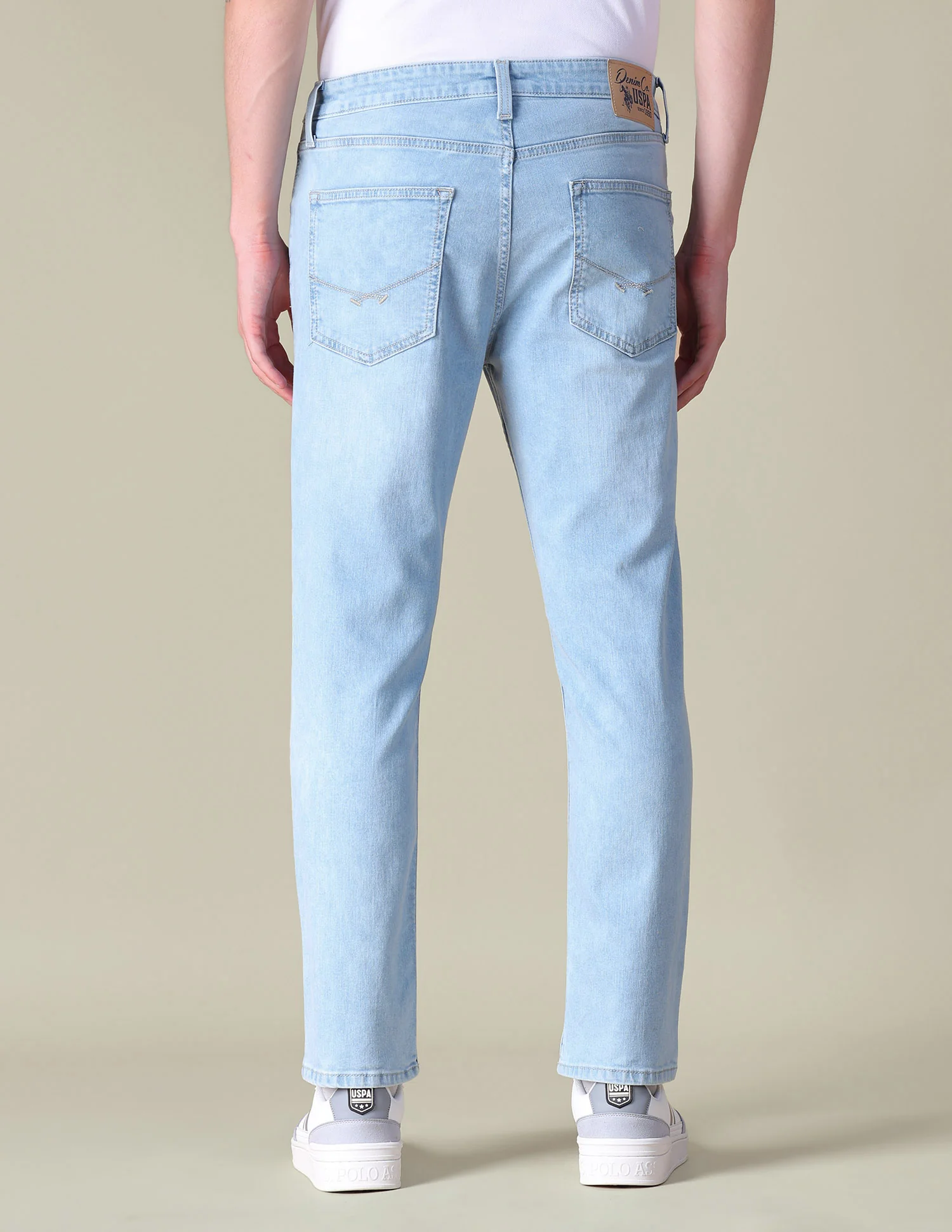 Comfort Cropped Fit Blue Jeans - Image 5