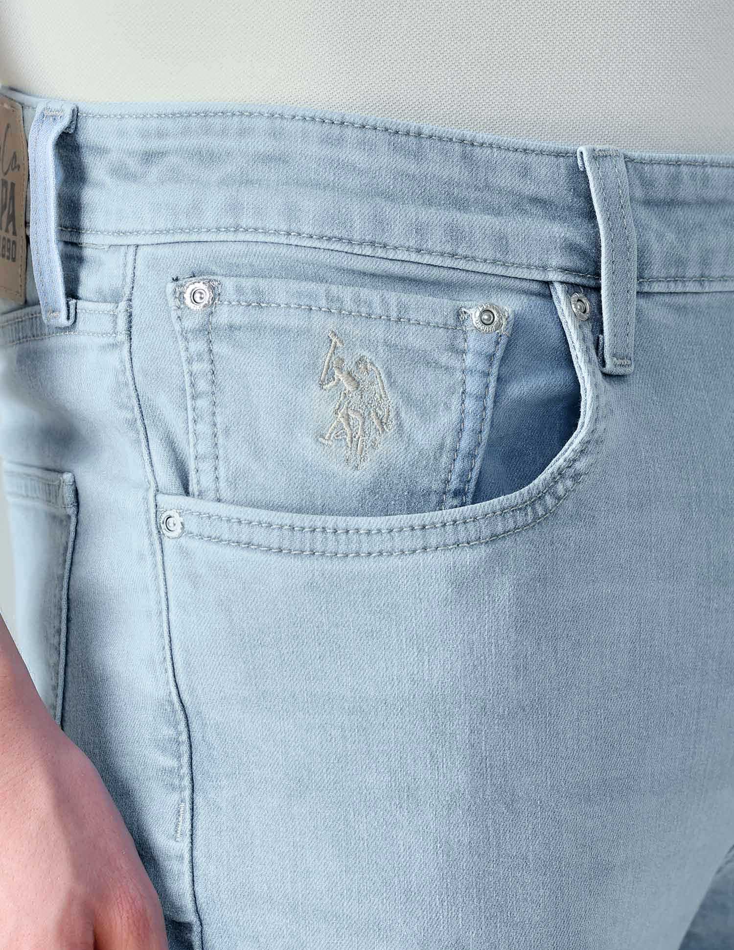 Comfort Cropped Fit Blue Jeans - Image 7