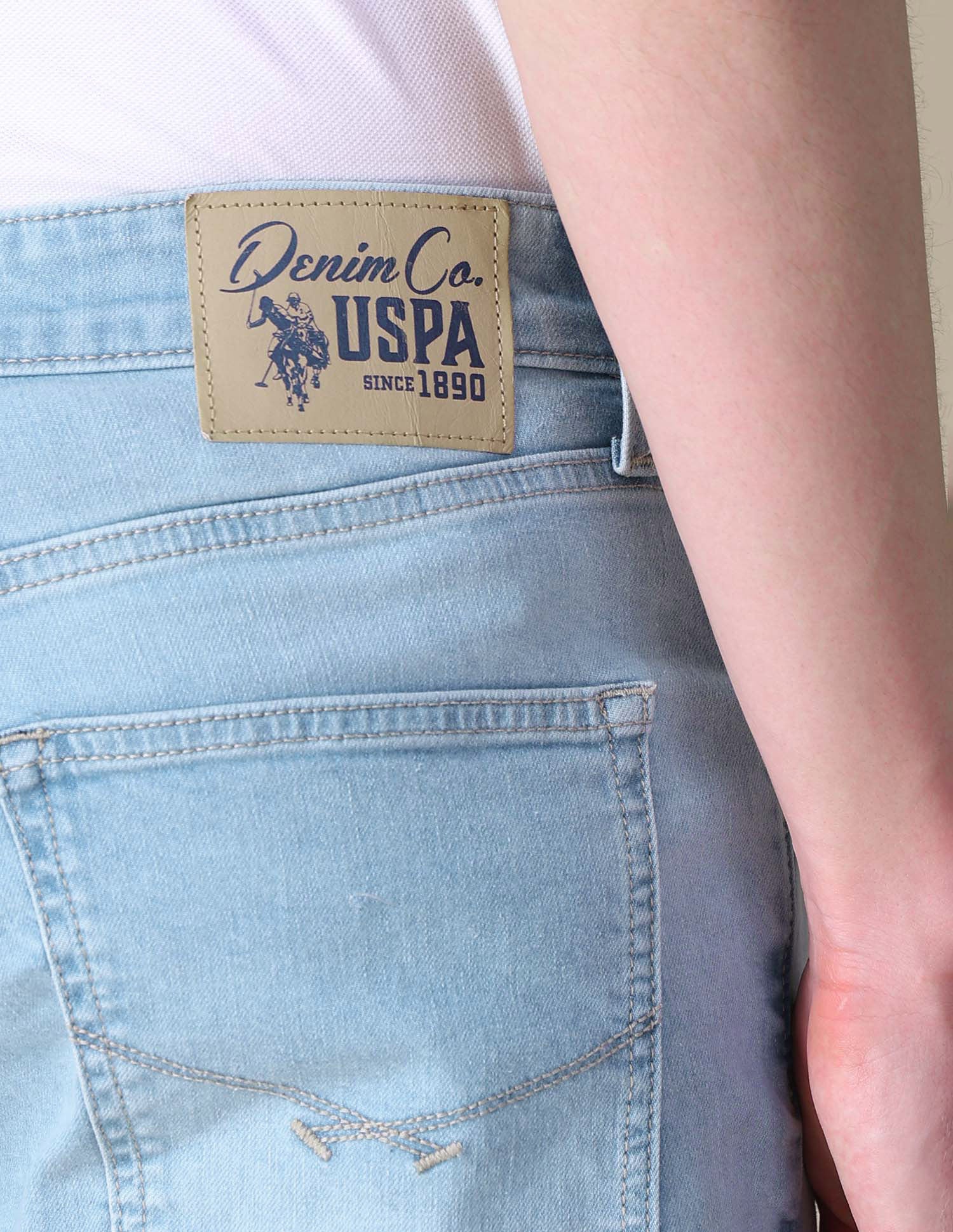 Comfort Cropped Fit Blue Jeans - Image 8