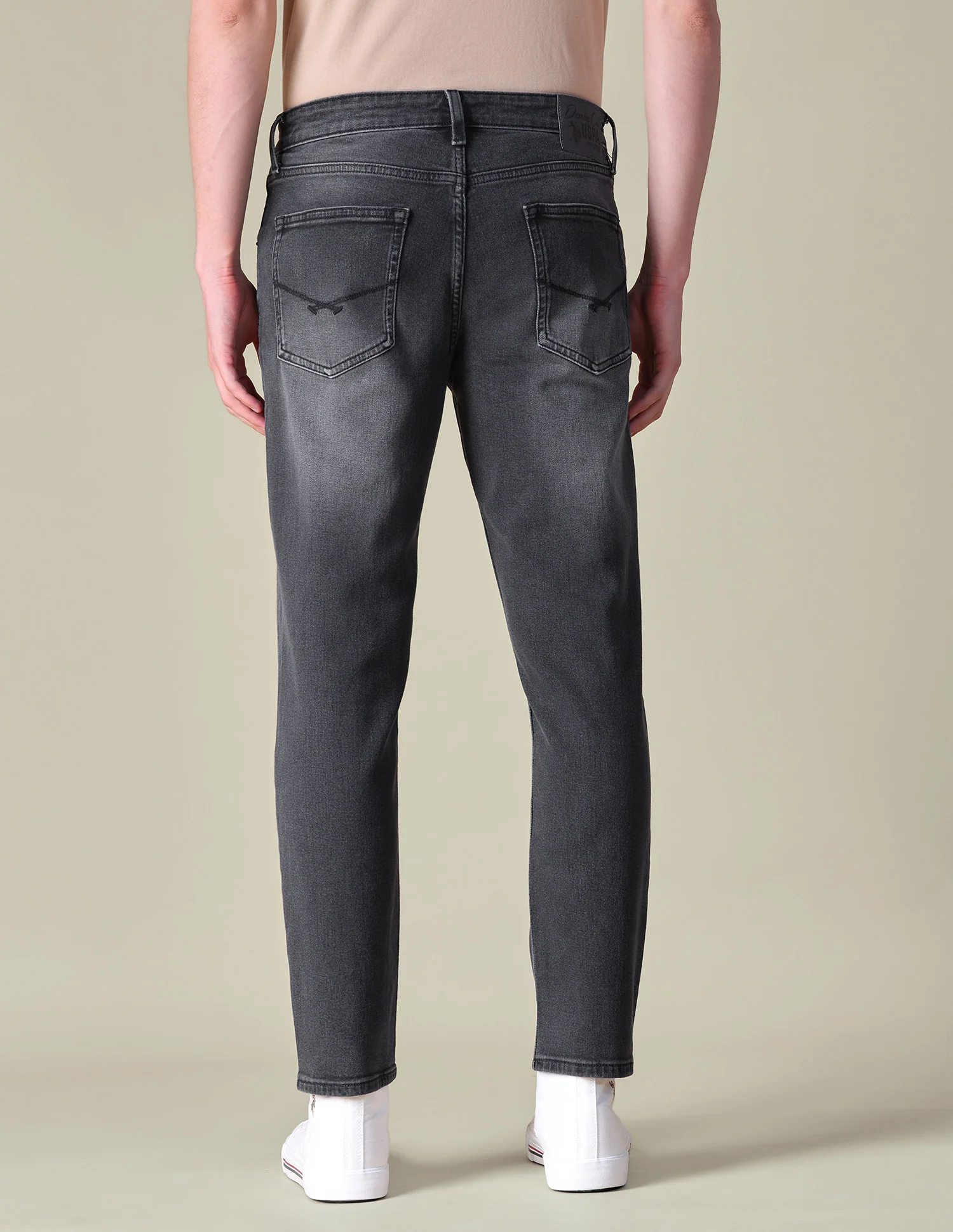 Comfort Cropped Fit Grey Jeans - Image 5