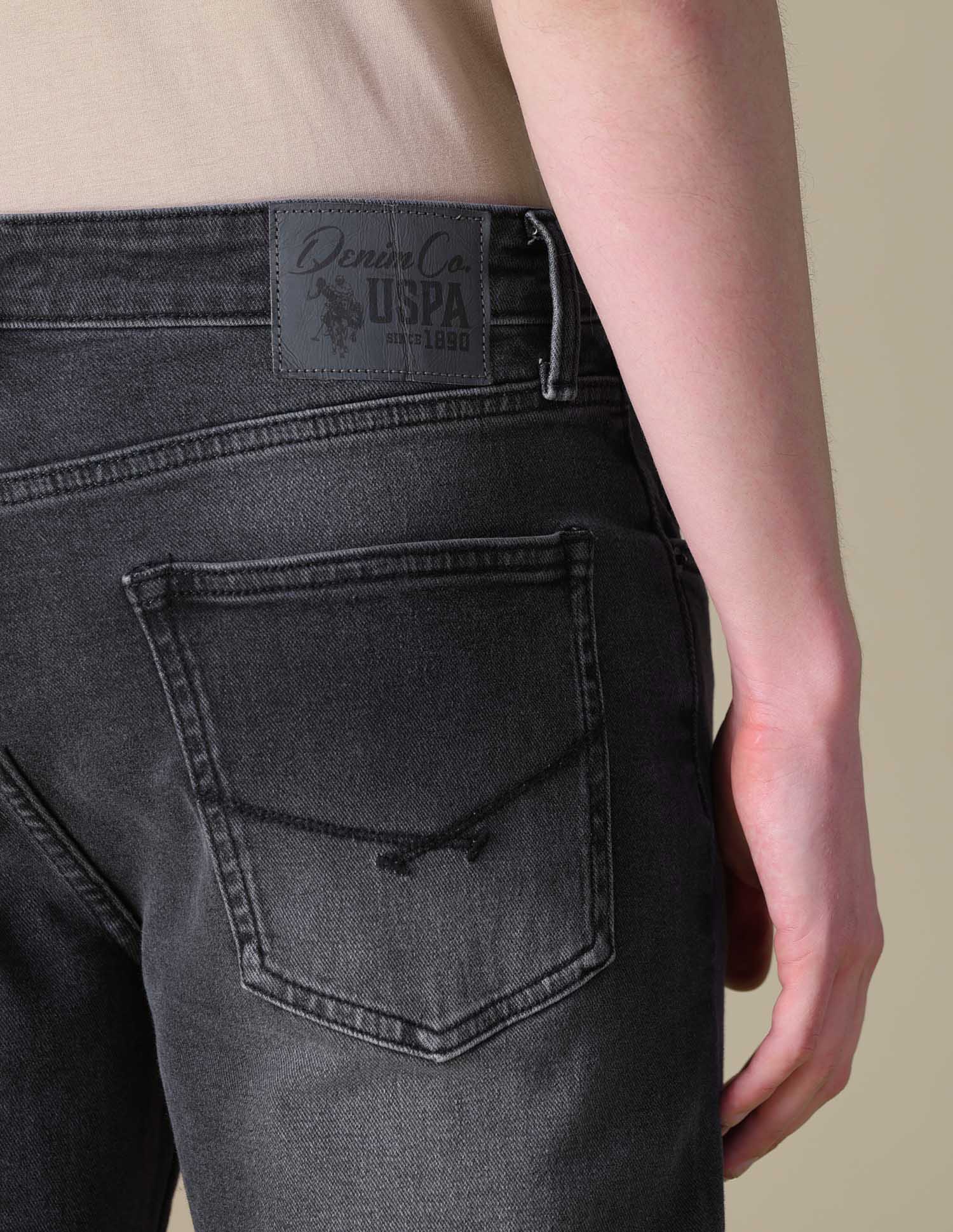Comfort Cropped Fit Grey Jeans - Image 7
