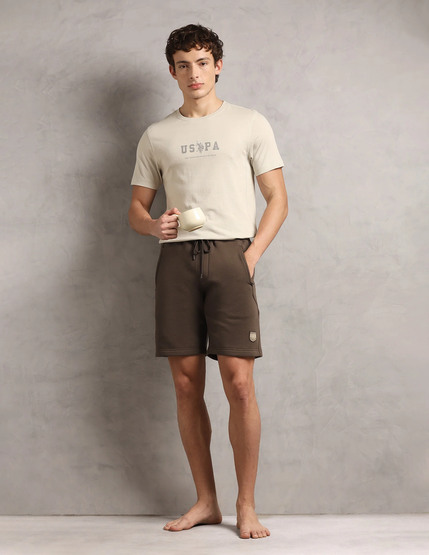 Comfort Fit Cotton Rich OES09-PL Lounge Shorts - Pack Of 1 - Image 3