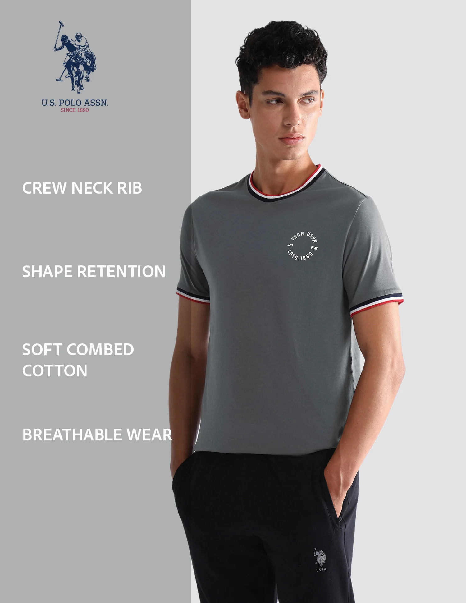 Comfort Fit Pure Cotton OEE01 Lounge T-Shirt - Pack Of 2 - Image 11