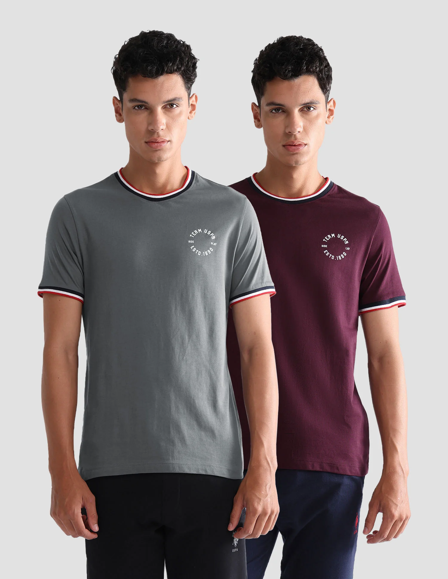 Comfort Fit Pure Cotton OEE01 Lounge T-Shirt - Pack Of 2 - Image 7