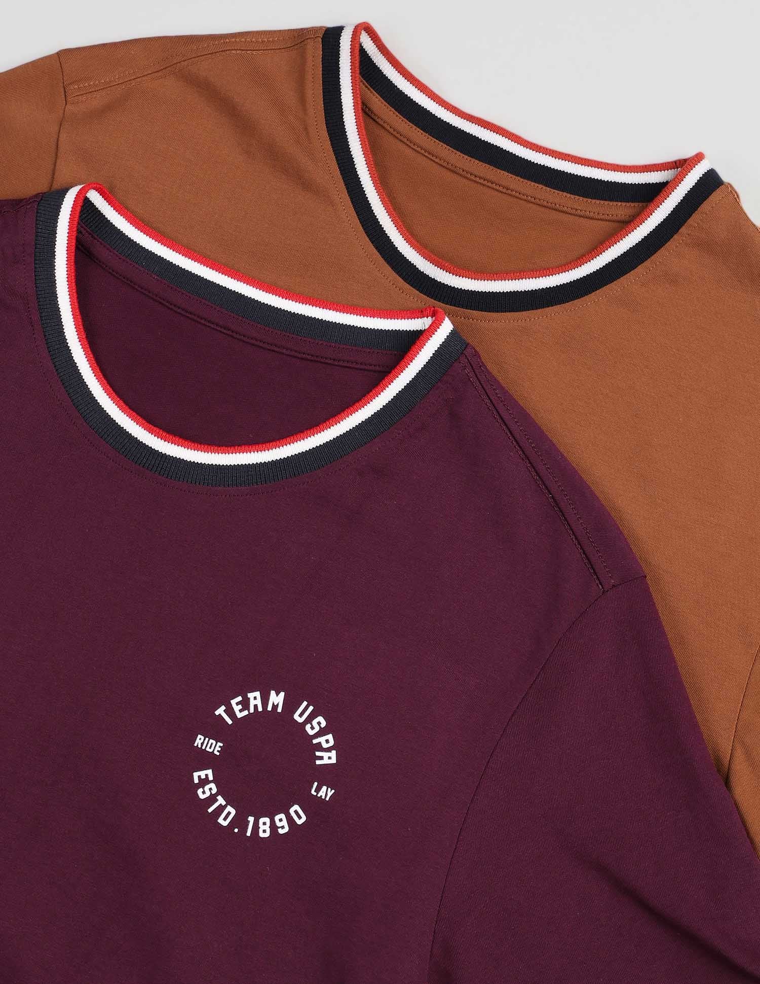 Comfort Fit Pure Cotton OEE01 Lounge T-Shirt - Pack Of 2 - Image 10