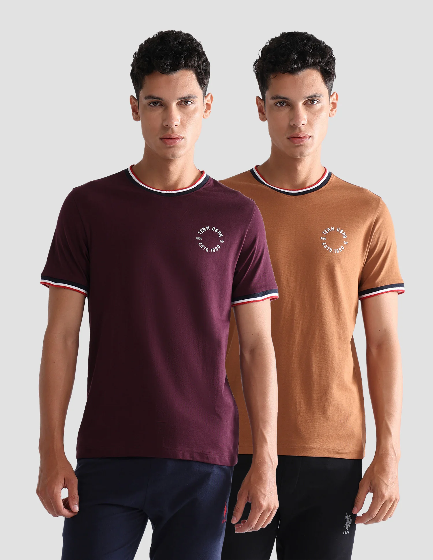Comfort Fit Pure Cotton OEE01 Lounge T-Shirt - Pack Of 2 - Image 7