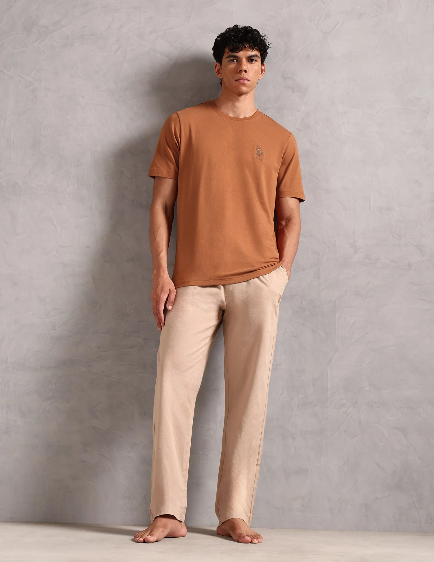 Comfort Fit Pure Cotton OEE12 Lounge T-Shirt - Pack Of 1 - Image 3