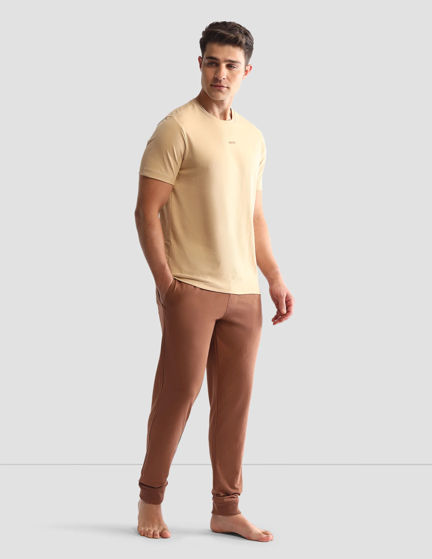 Comfort Fit Round Neck Loungewear T-Shirt - Image 3