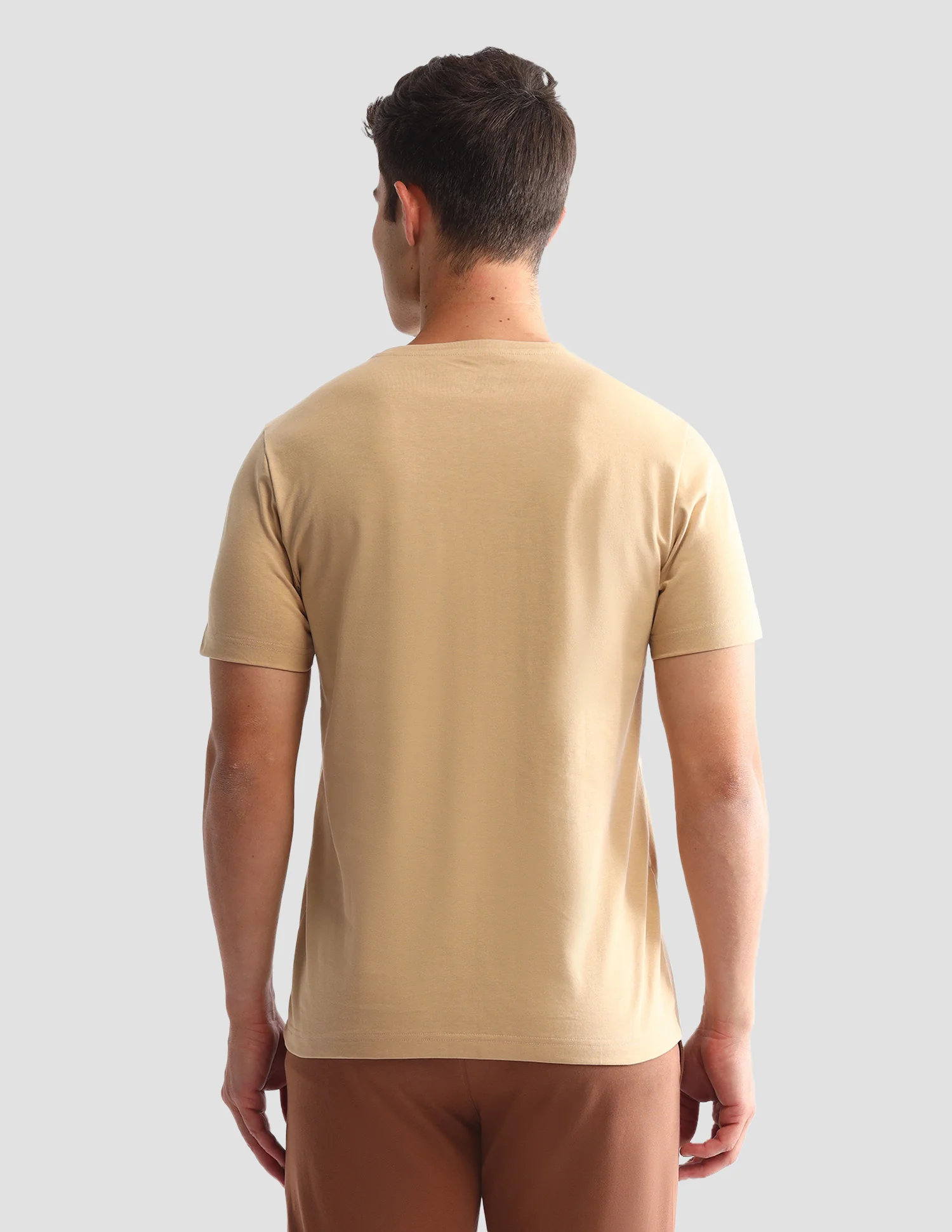 Comfort Fit Round Neck Loungewear T-Shirt - Image 5