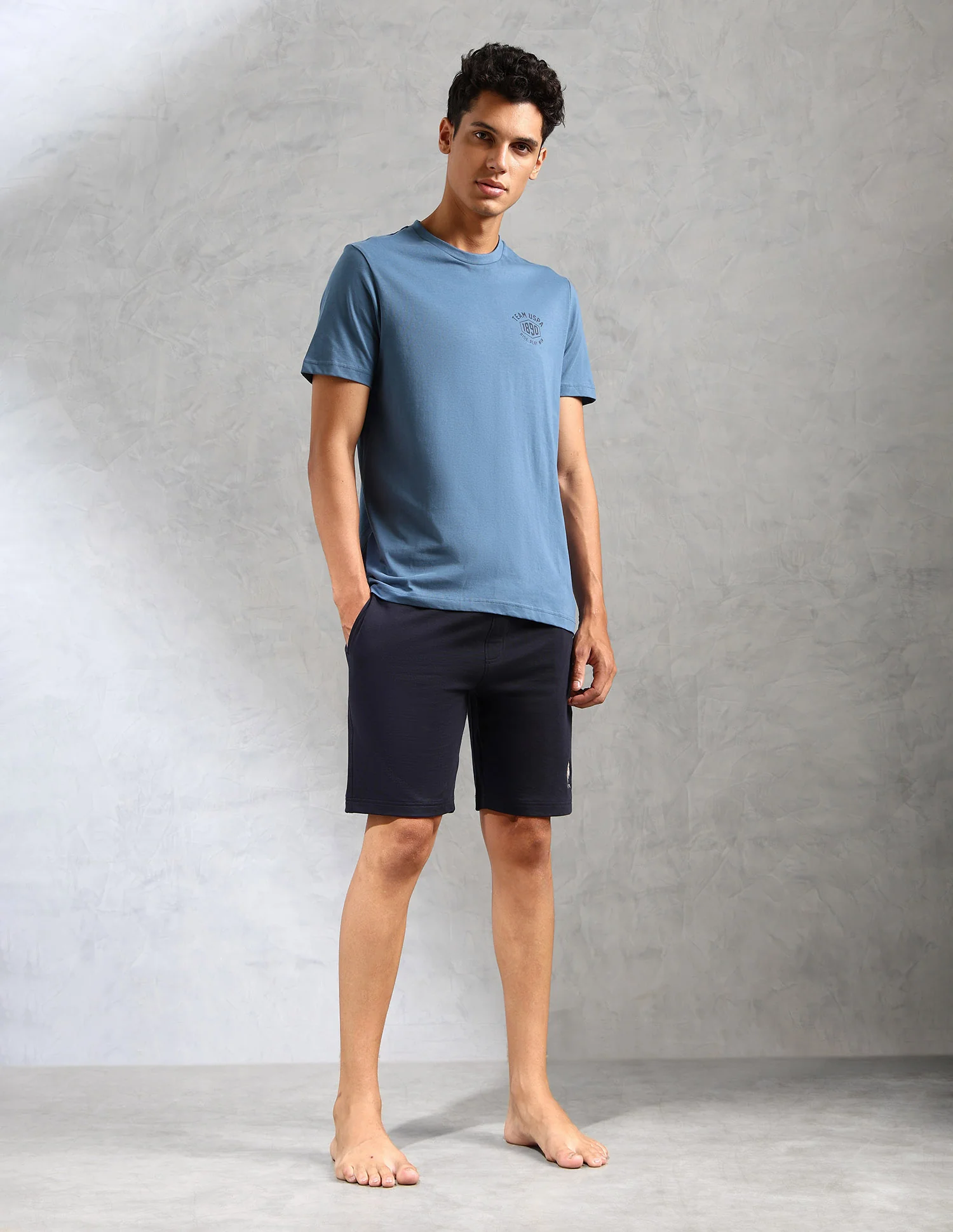 Comfort Fit Solid Cotton IYAL Lounge T-Shirt - Pack Of 2 - Image 4