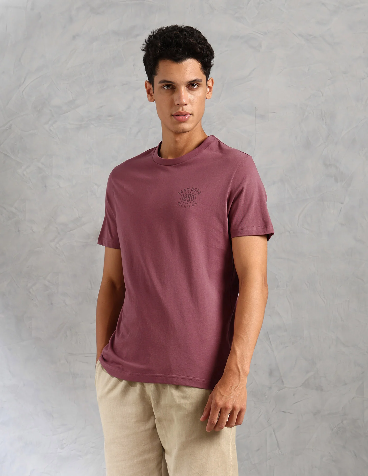 Comfort Fit Solid Cotton IYAL Lounge T-Shirt - Pack Of 2 - Image 5