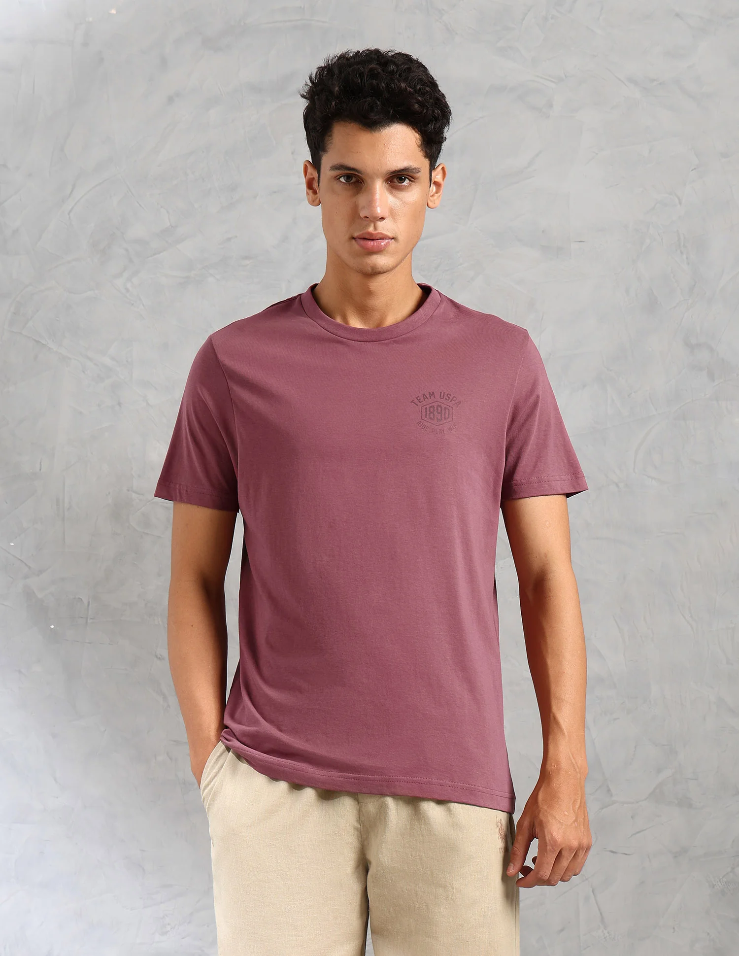 Comfort Fit Solid Cotton IYAL Lounge T-Shirt - Pack Of 2 - Image 7