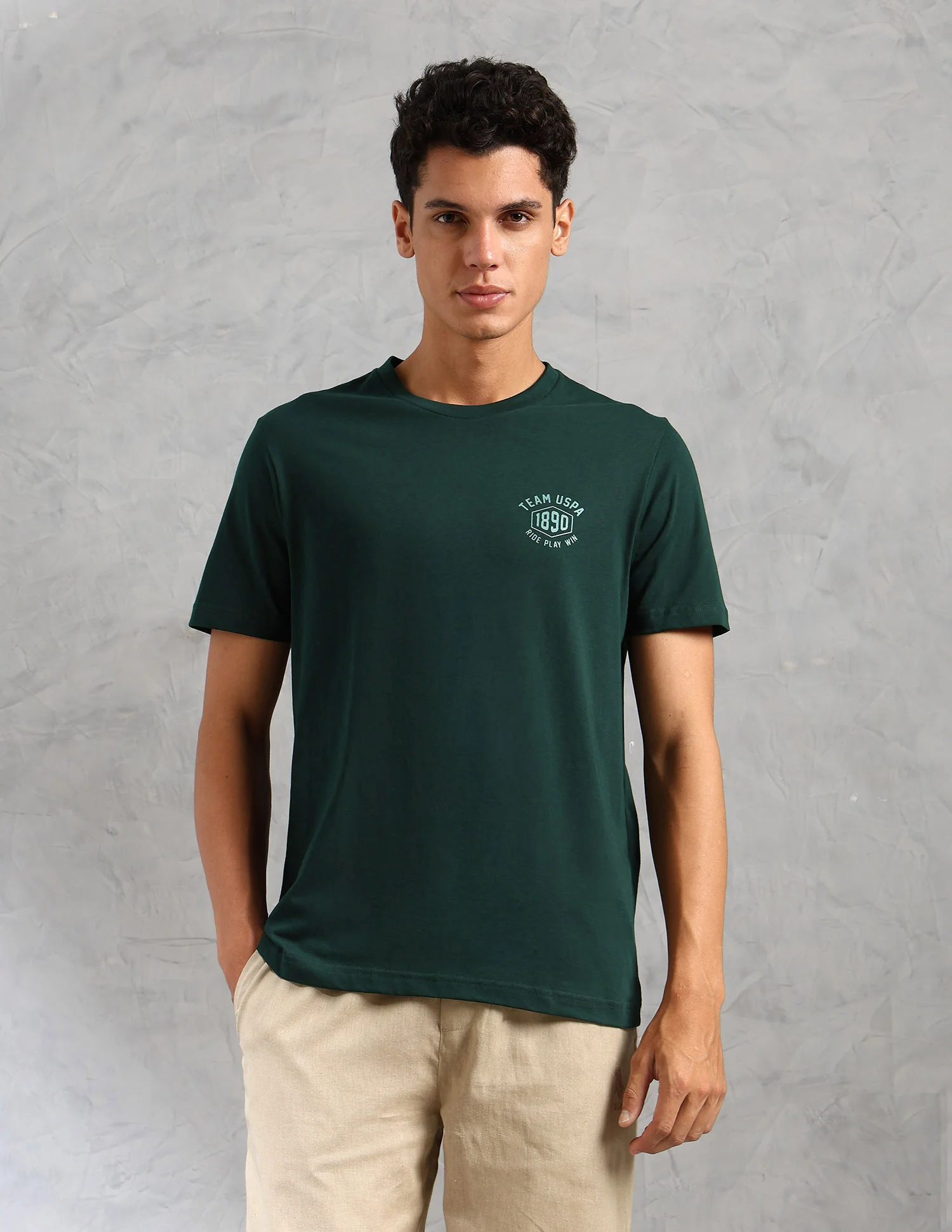 Comfort Fit Solid Cotton IYAL Lounge T-Shirt - Pack Of 2 - Image 7