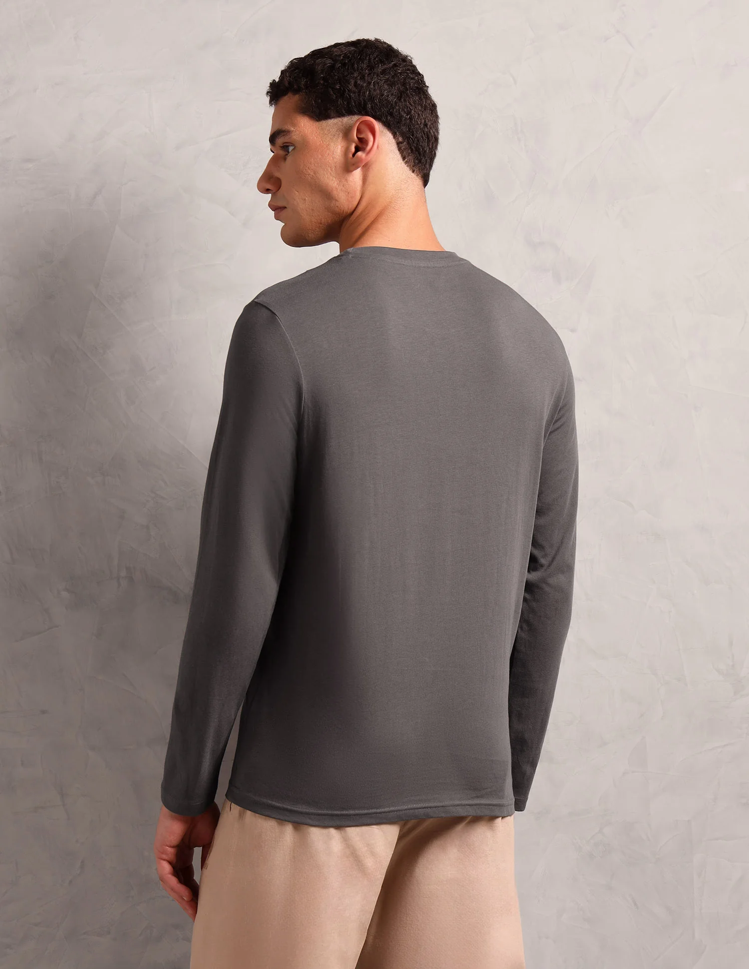 Comfort Fit Solid I693 Lounge T-Shirt - Pack Of 1 - Image 5