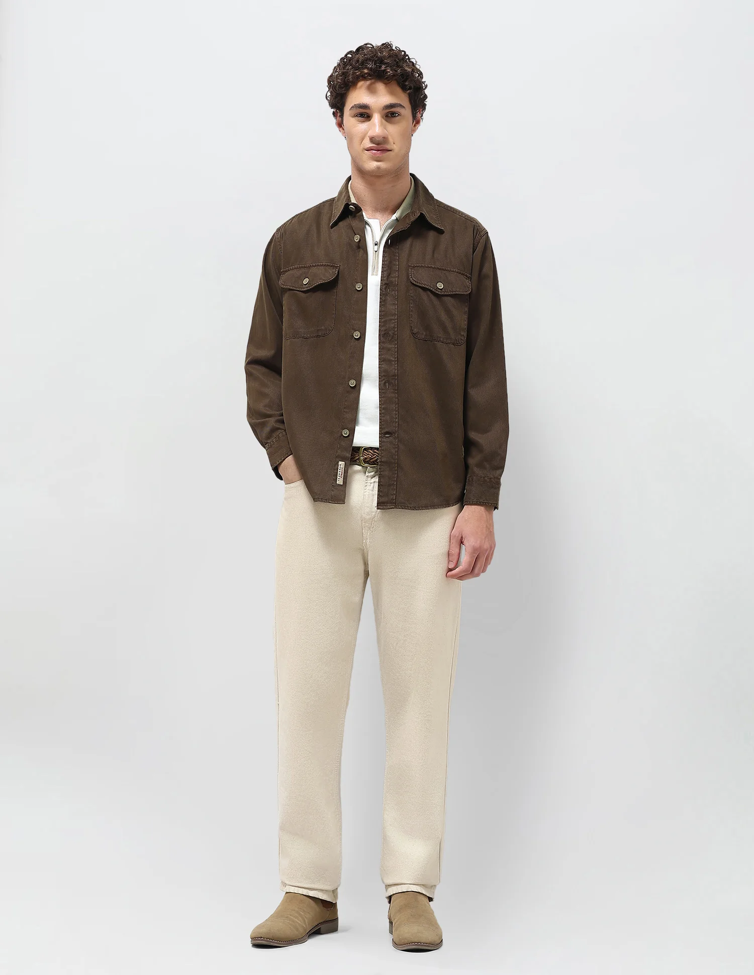 Comfort Fit Twill Shirt - Image 4
