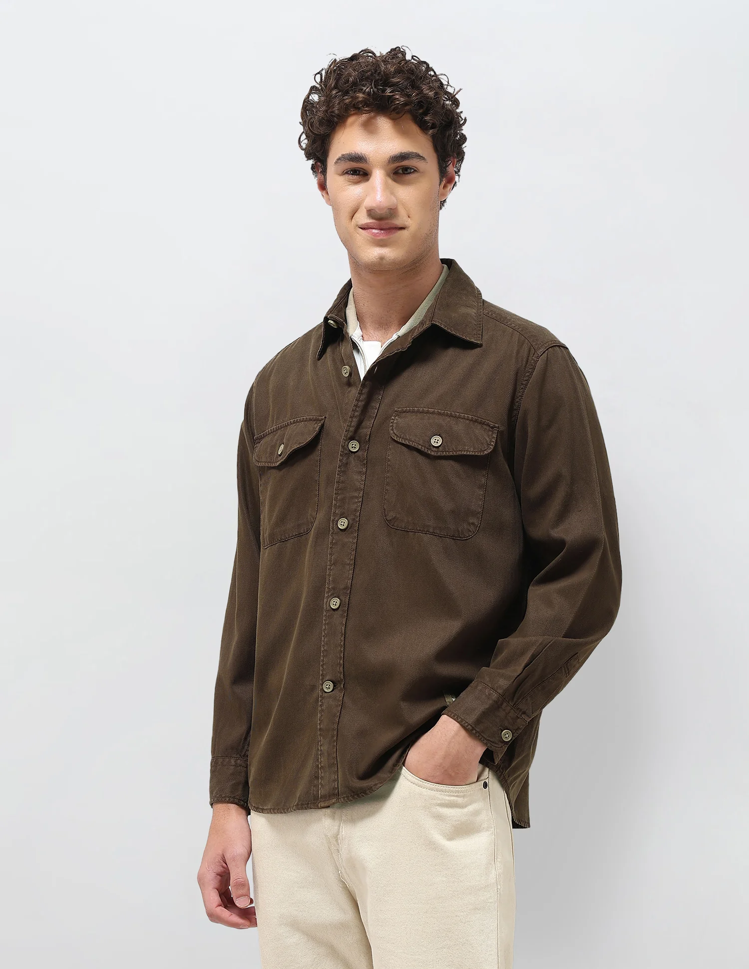 Comfort Fit Twill Shirt - Image 5