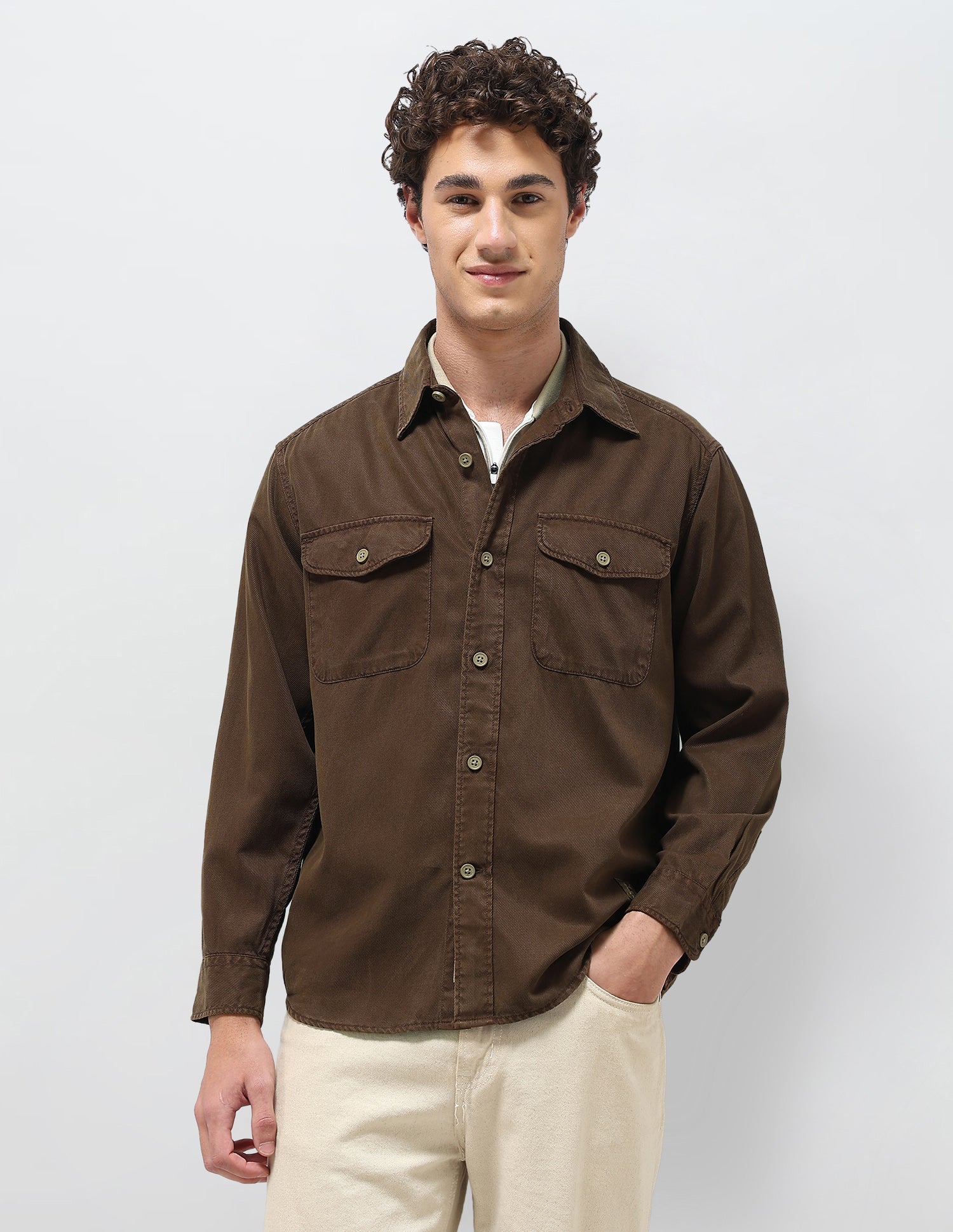 Comfort Fit Twill Shirt - Image 7
