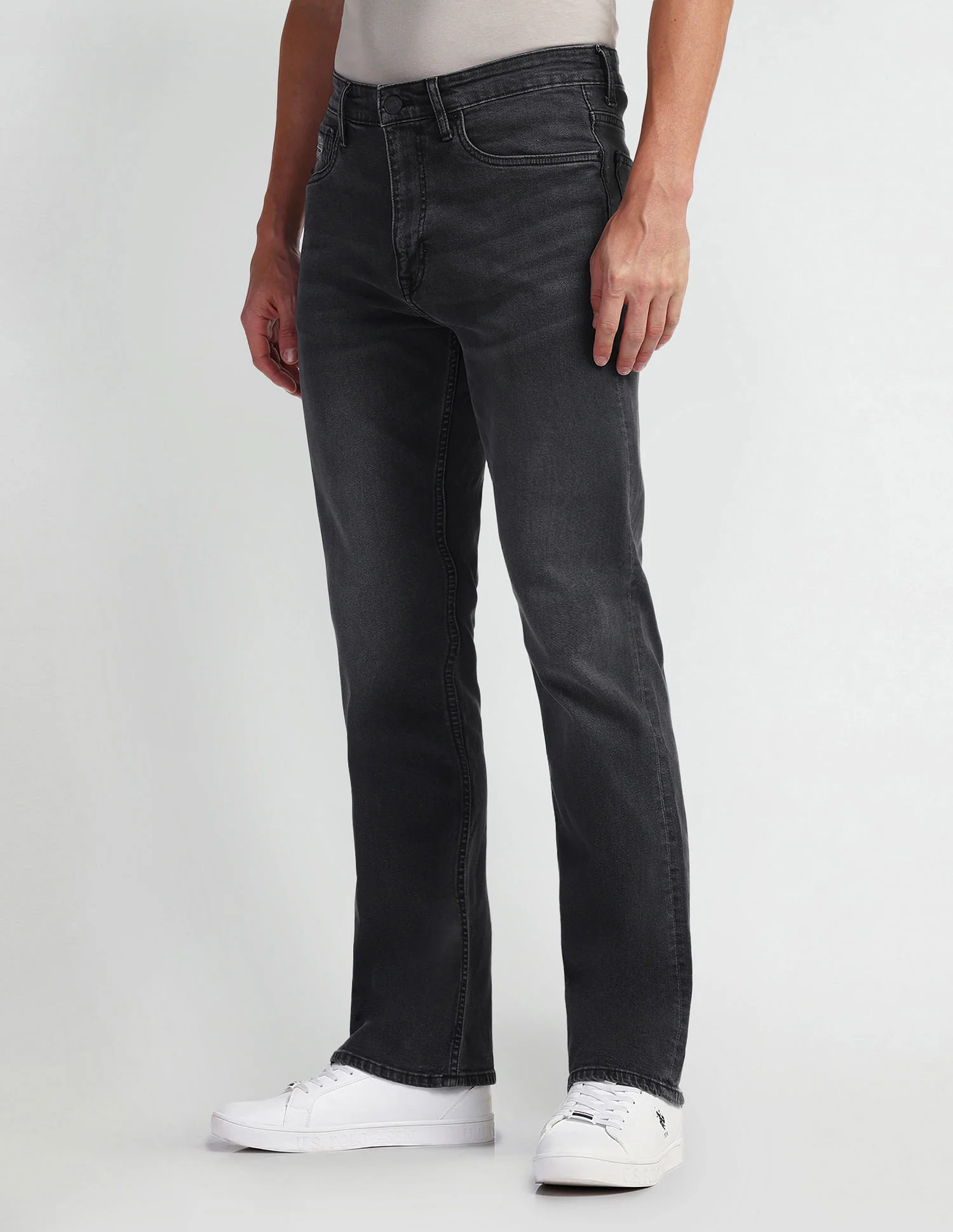Connor Boot Cut Grey Jeans - Image 4