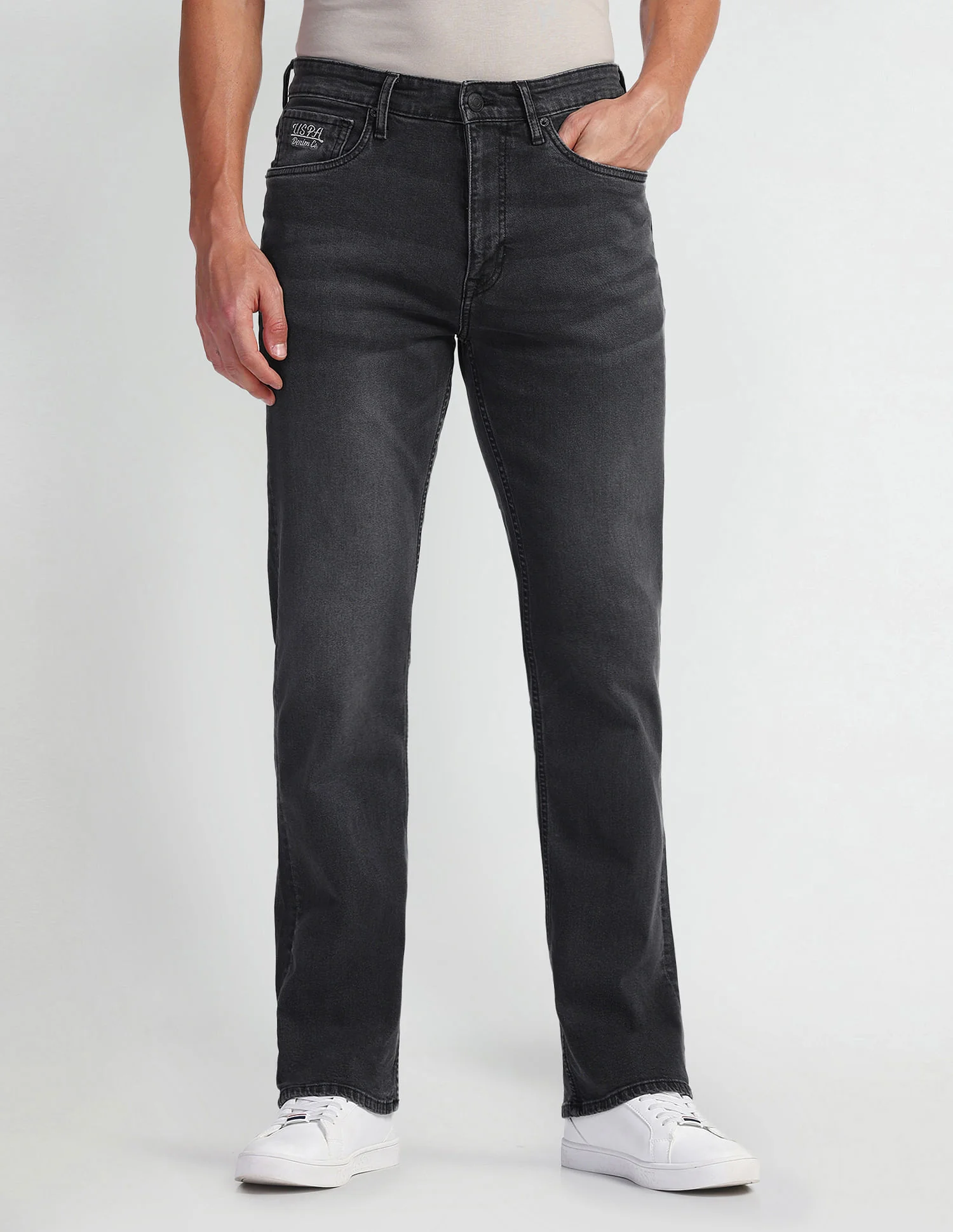 Connor Boot Cut Grey Jeans - Image 6