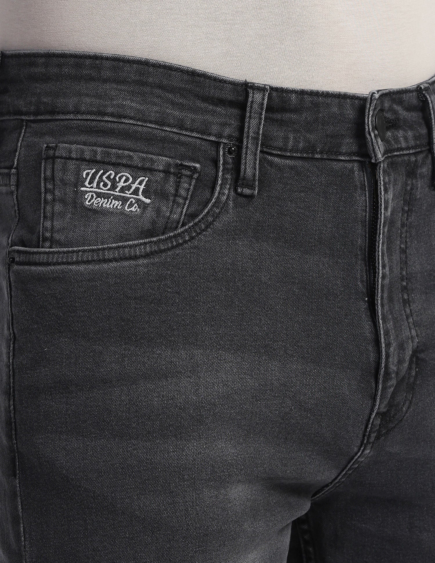Connor Boot Cut Grey Jeans - Image 7