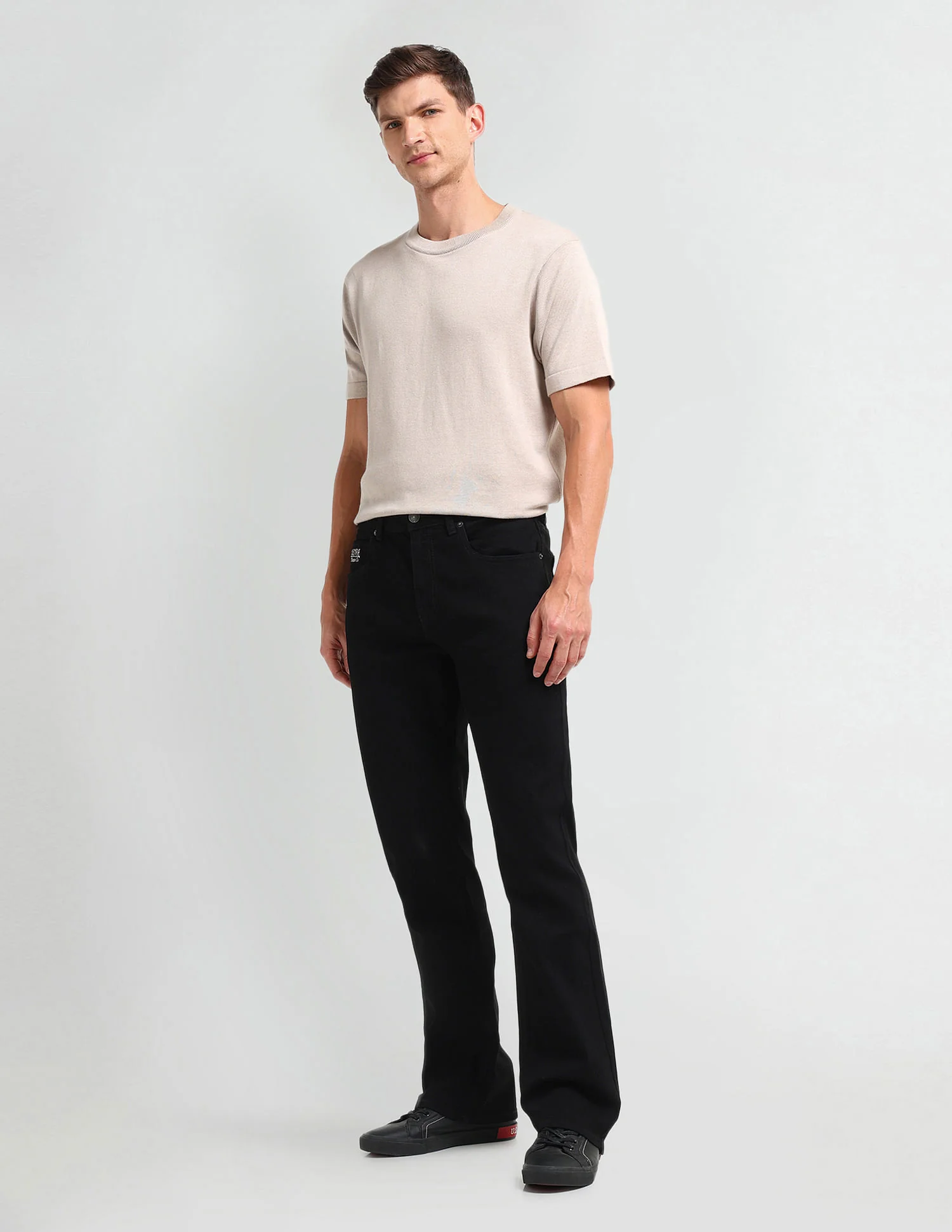 Connor Bootcut Black Jeans - Image 3