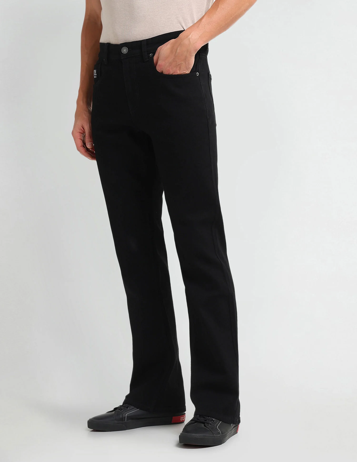 Connor Bootcut Black Jeans - Image 4