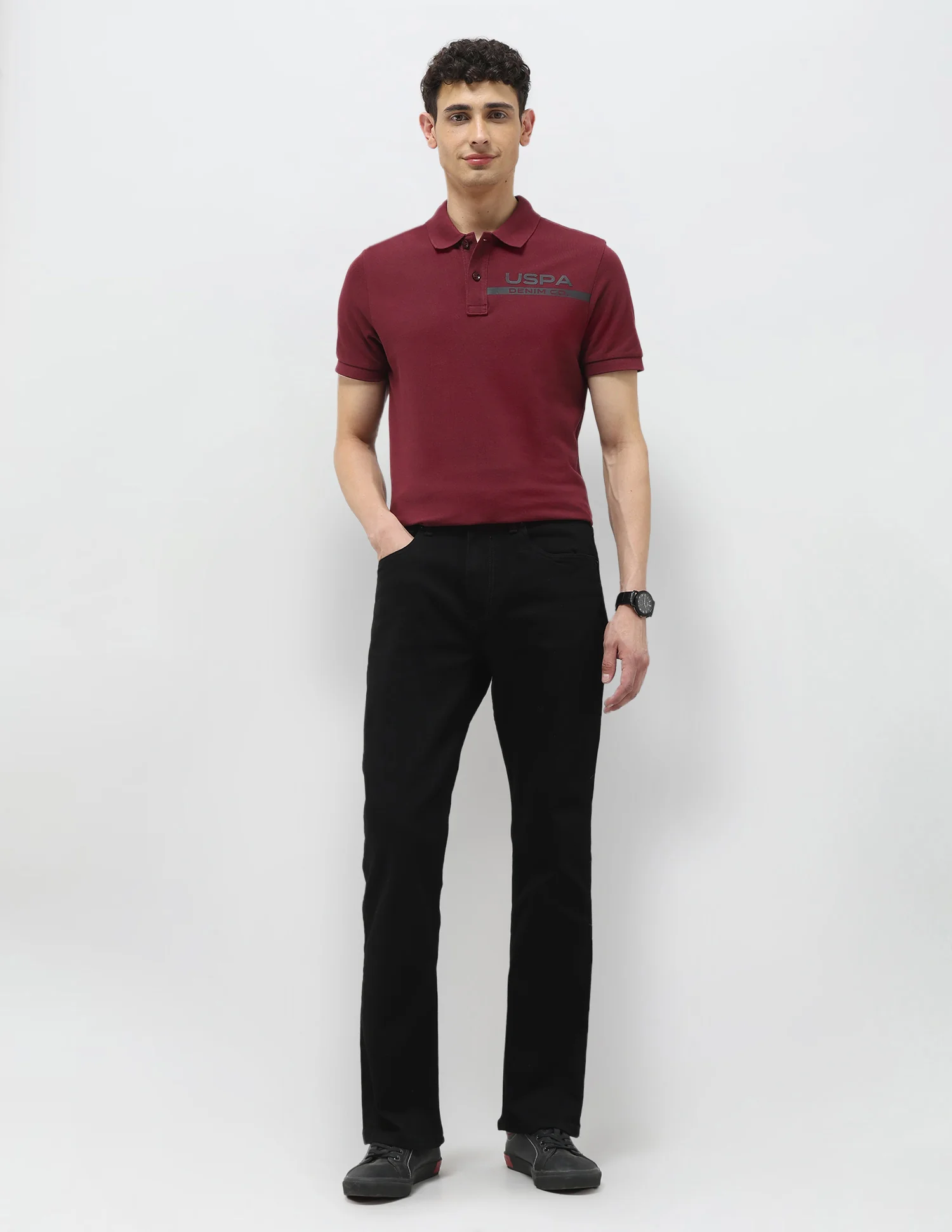 Connor Bootcut Black Jeans - Image 3
