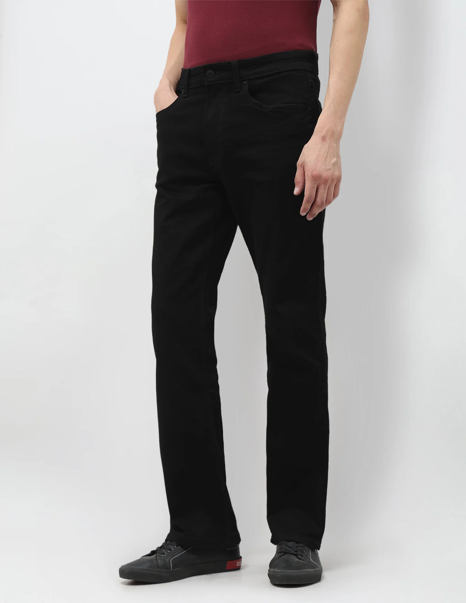 Connor Bootcut Black Jeans - Image 4