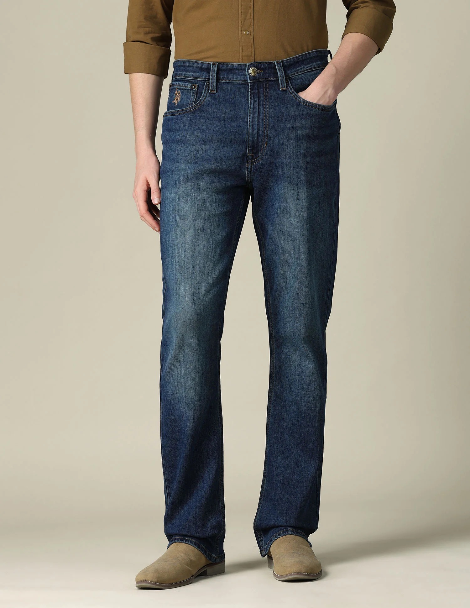 Connor Bootcut Blue Jeans - Image 6