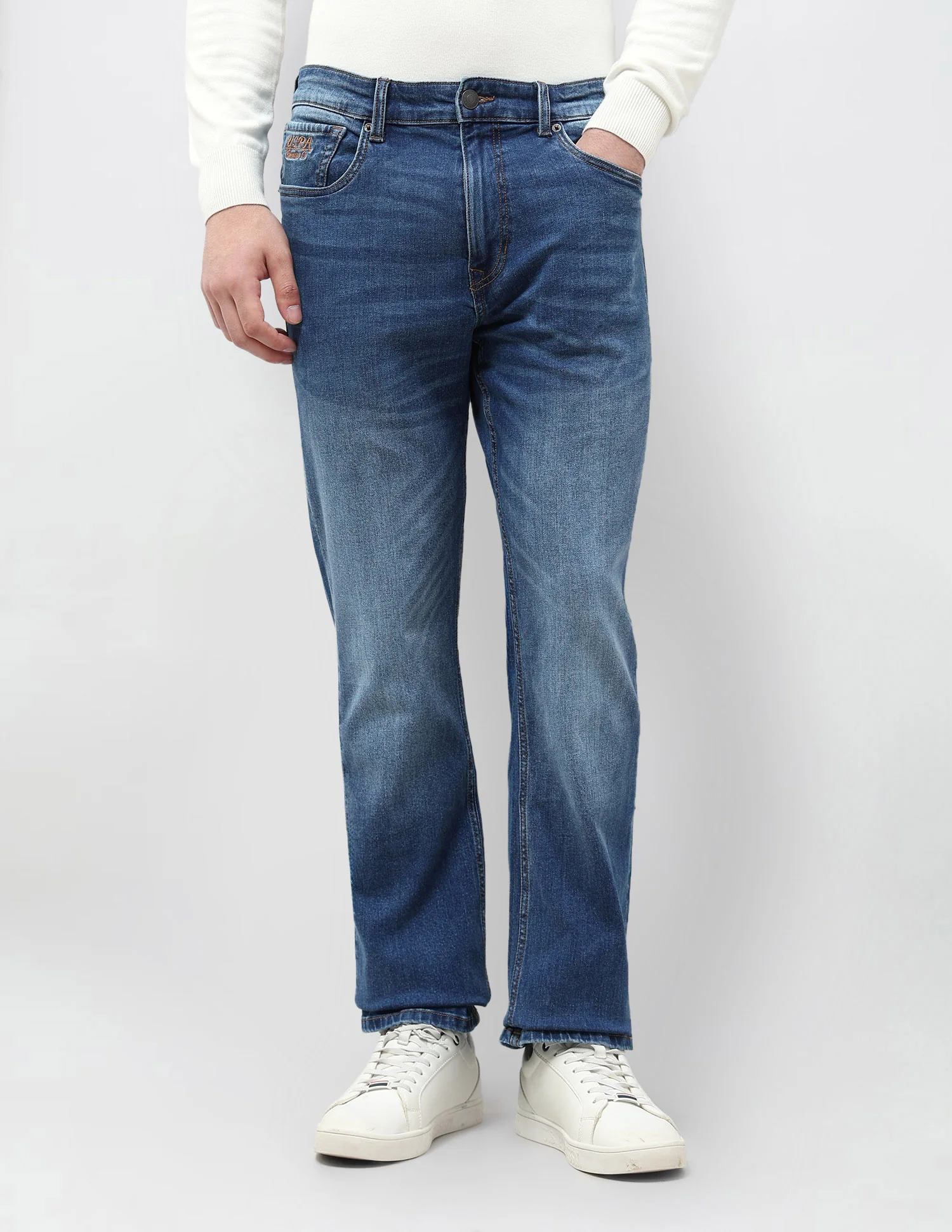 Connor Bootcut Blue Jeans - Image 6