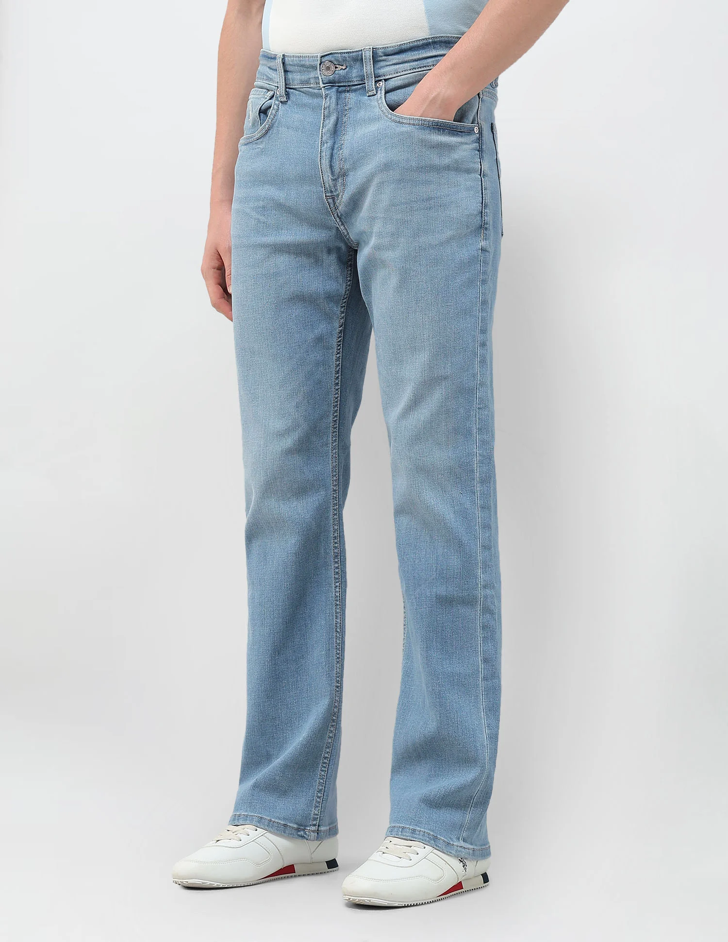 Connor Bootcut Blue Jeans - Image 4