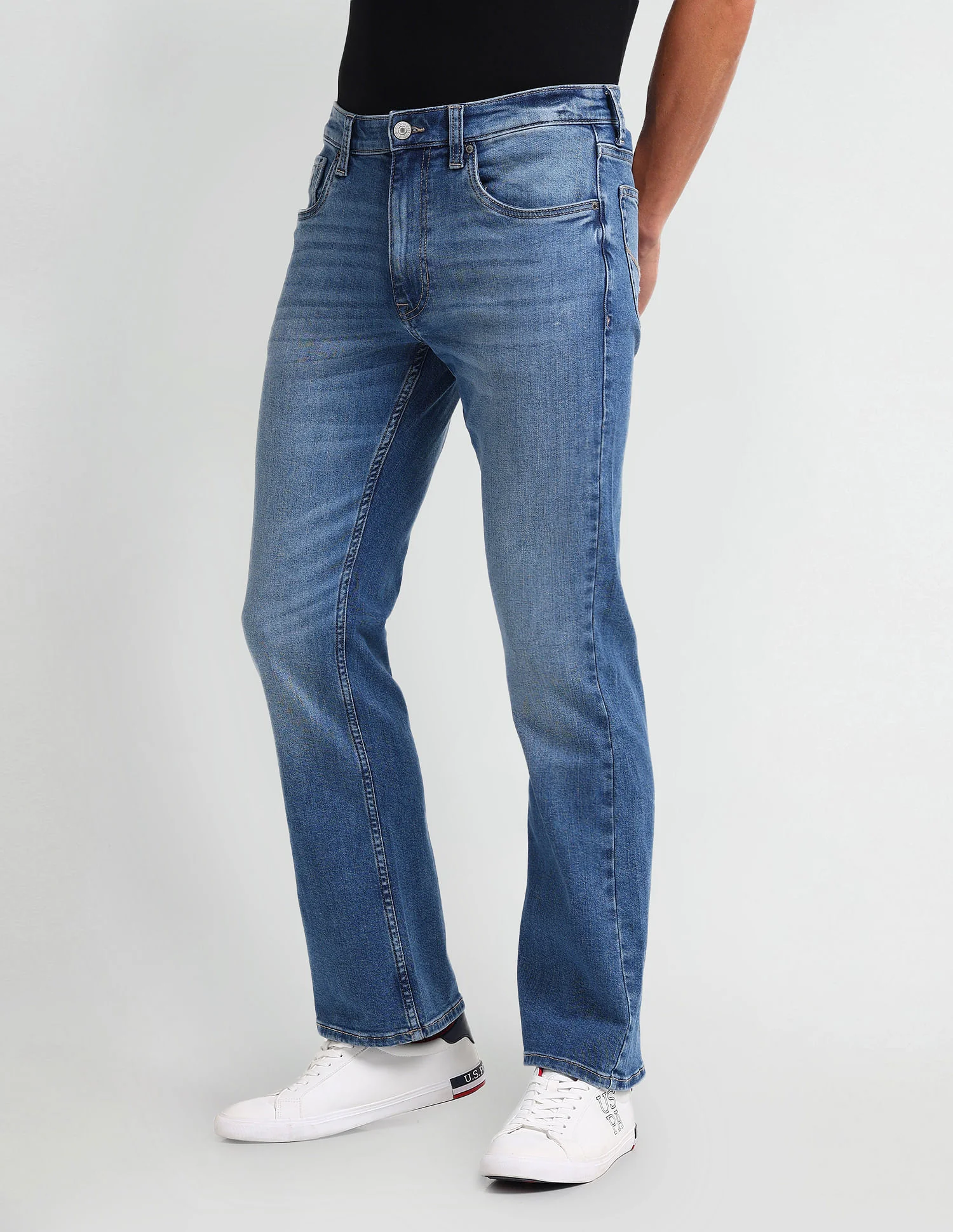 Connor Bootcut Blue Jeans - Image 4