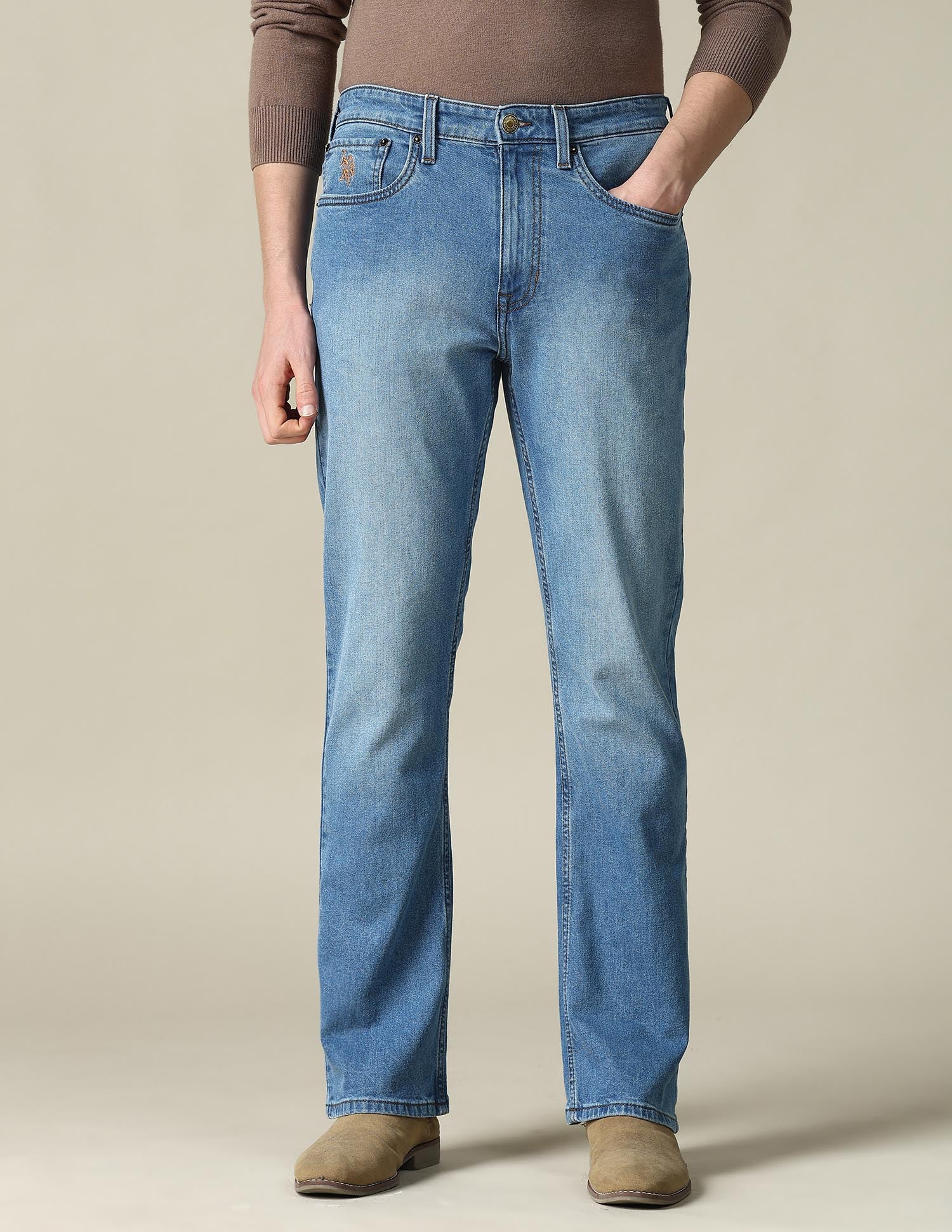 Connor Bootcut Blue Jeans - Image 6