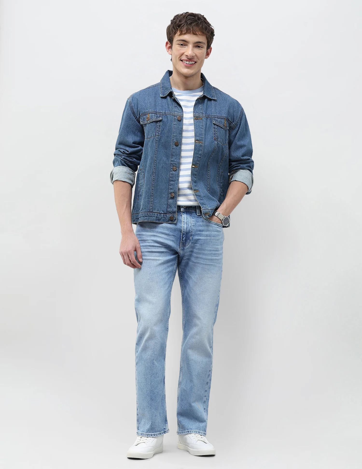 Connor Bootcut Fit Blue Jeans - Image 3