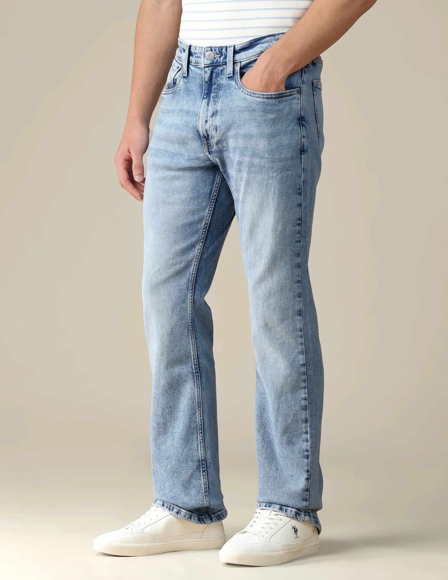 Connor Bootcut Fit Blue Jeans - Image 4