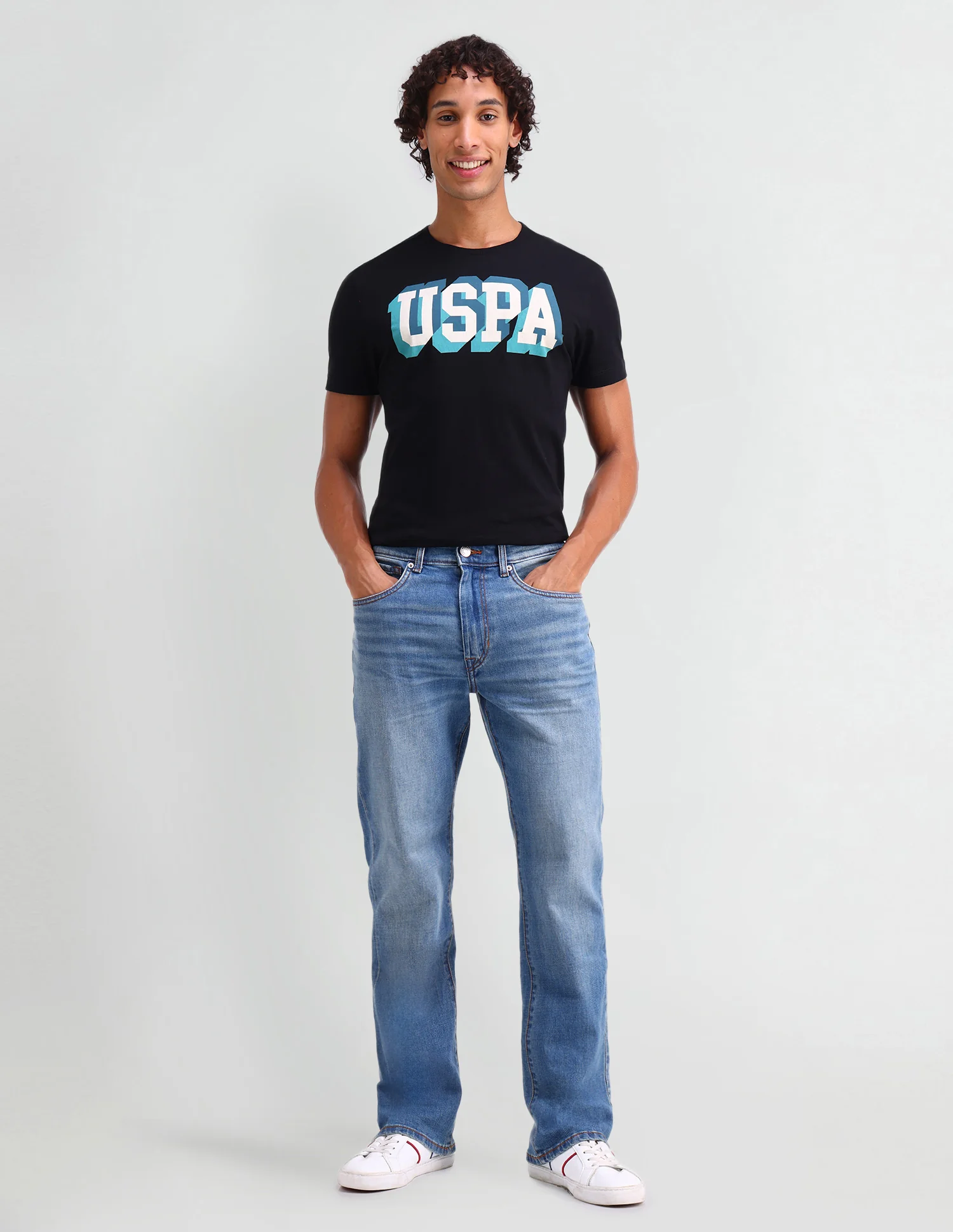 Connor Bootcut Fit Blue Jeans - Image 3