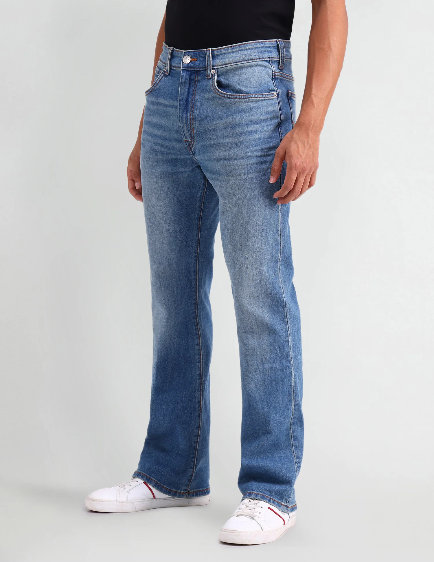 Connor Bootcut Fit Blue Jeans - Image 4