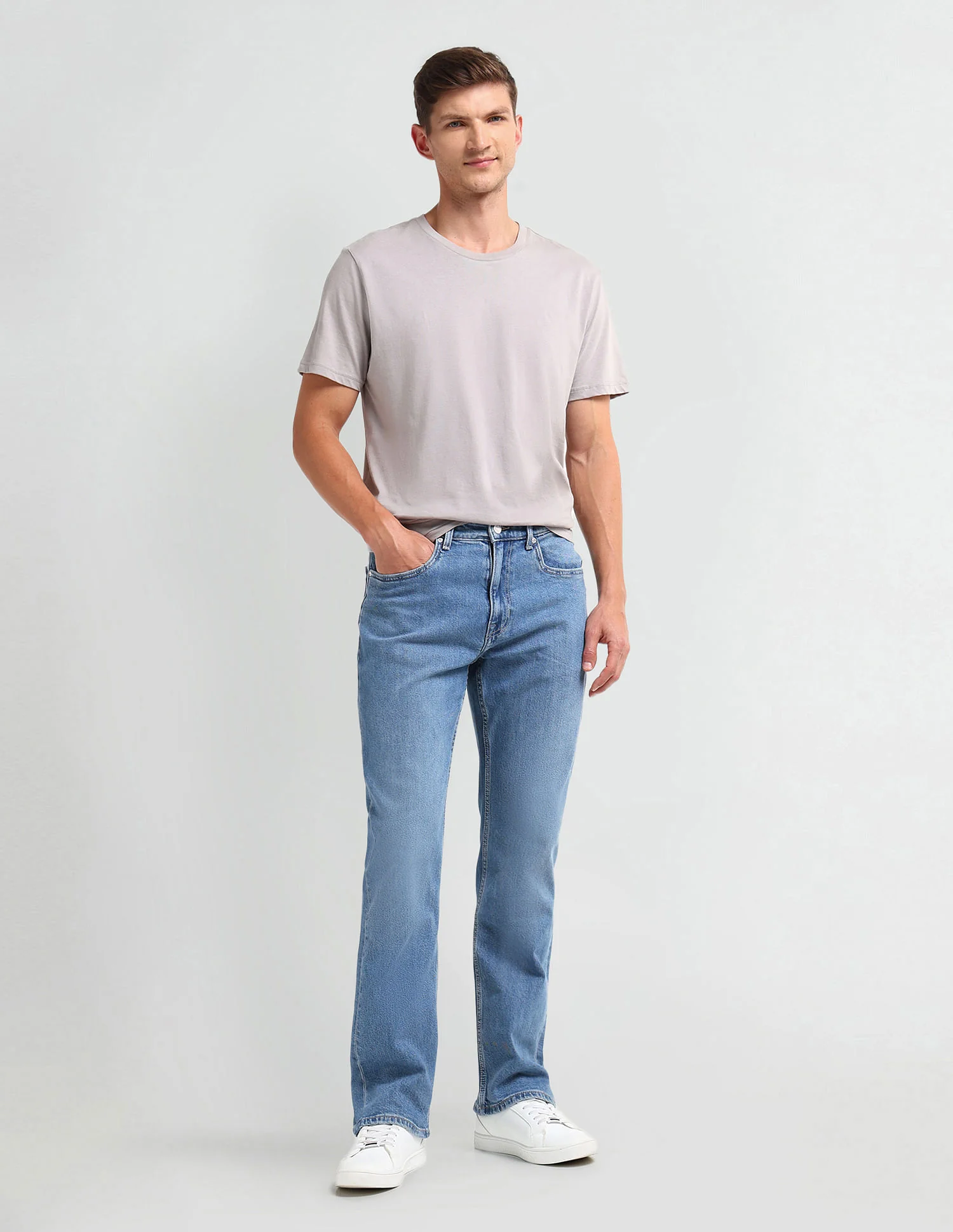 Connor Bootcut Fit Blue Jeans - Image 3