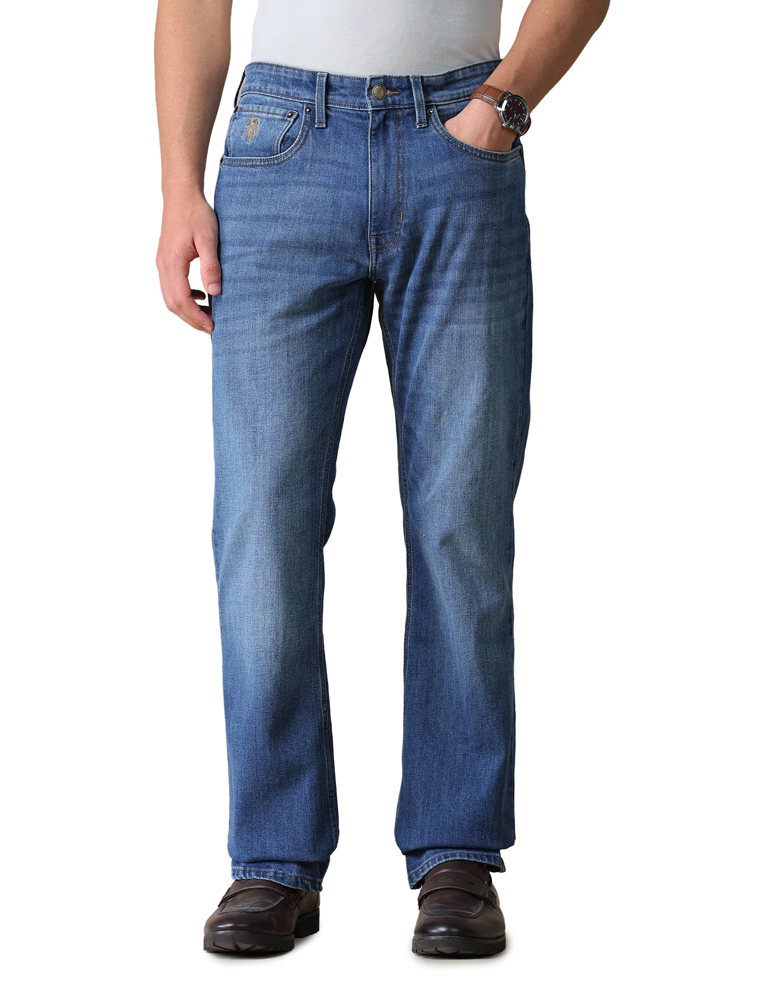 Connor Bootcut Fit Blue Jeans - Image 10