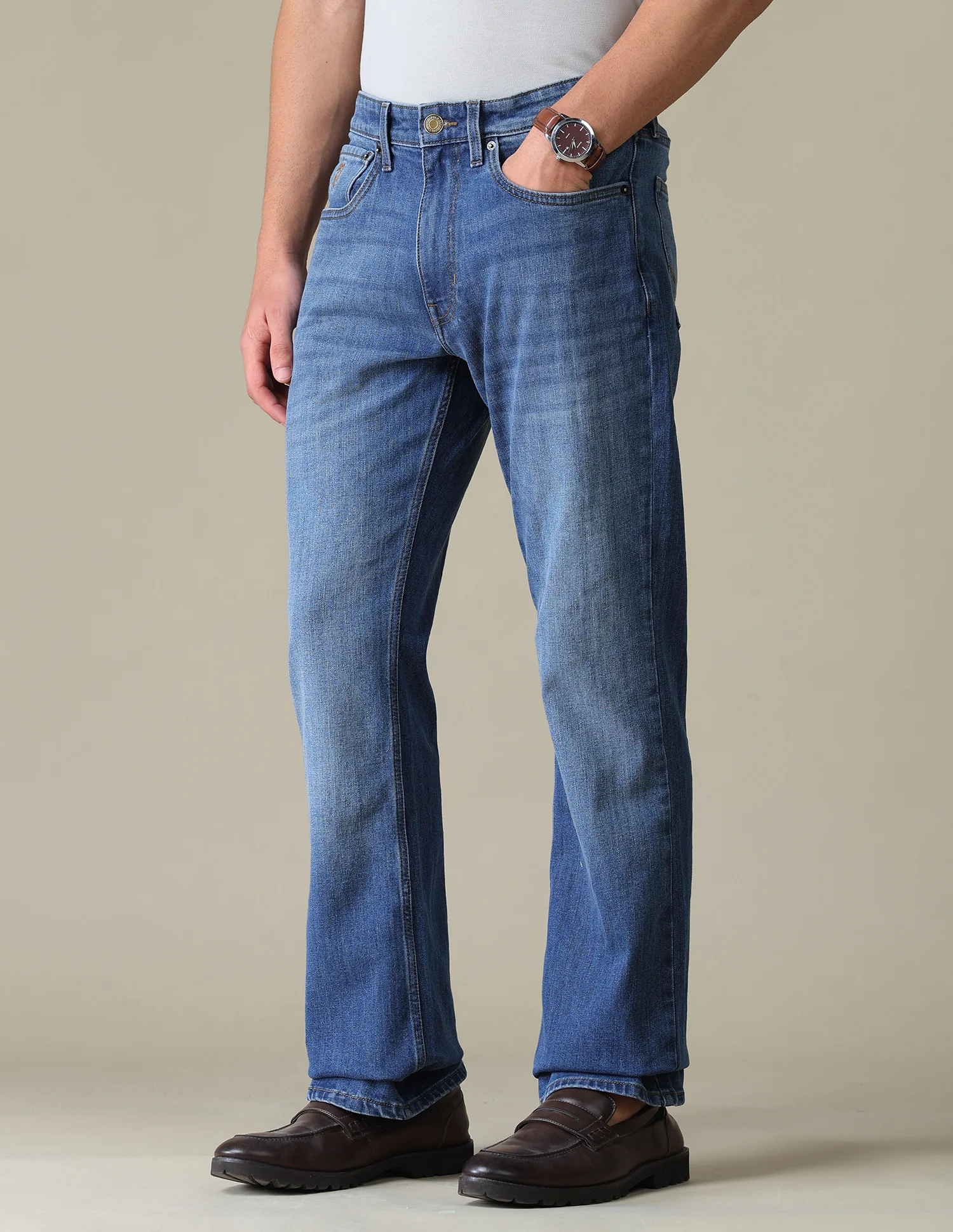 Connor Bootcut Fit Blue Jeans - Image 4