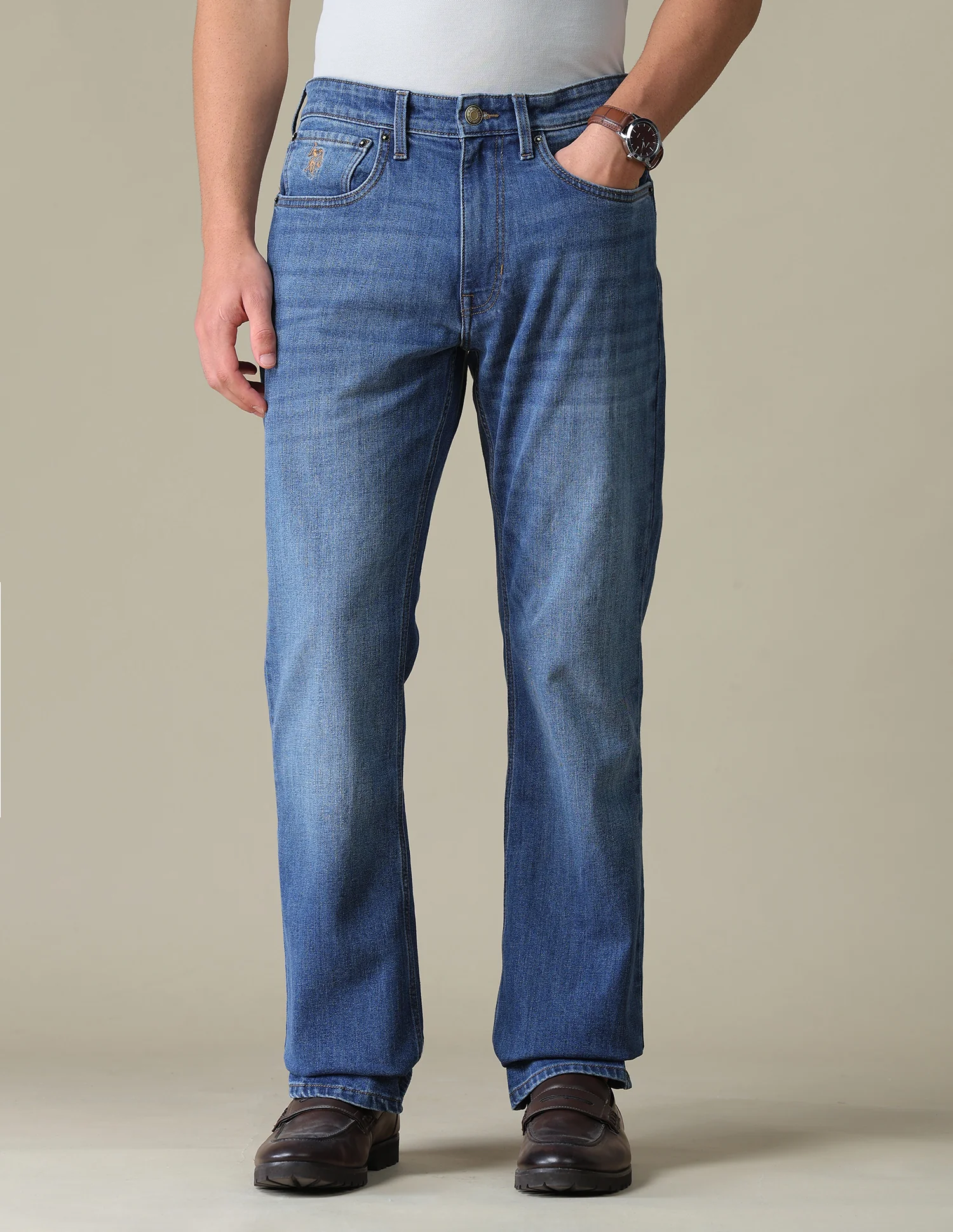 Connor Bootcut Fit Blue Jeans - Image 6