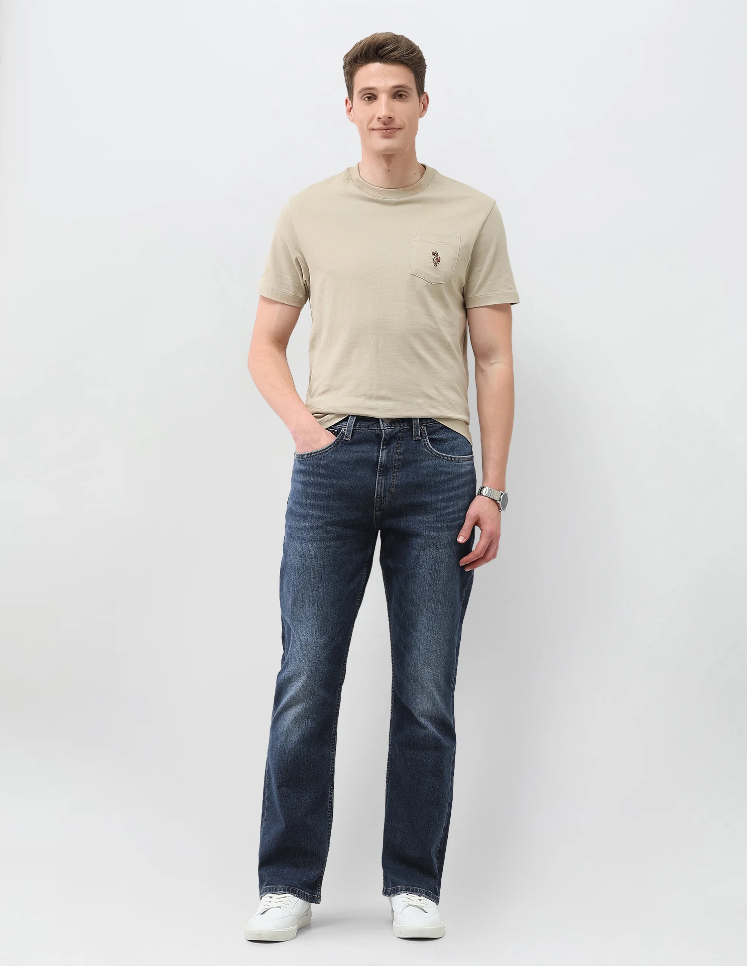 Connor Bootcut Fit Blue Jeans - Image 3